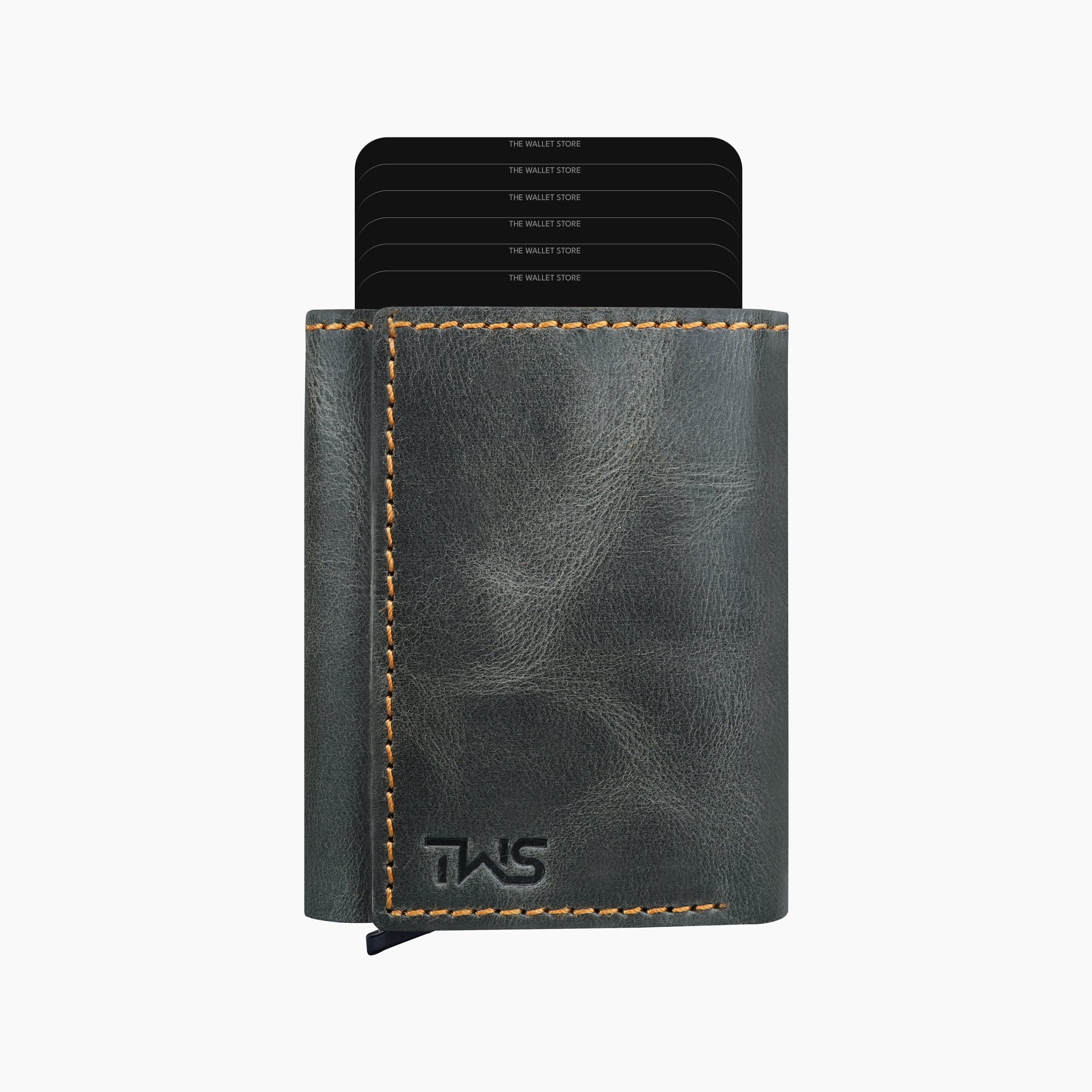Ranger Genuine Leather RFID Protected Wallet Card Holder - Green