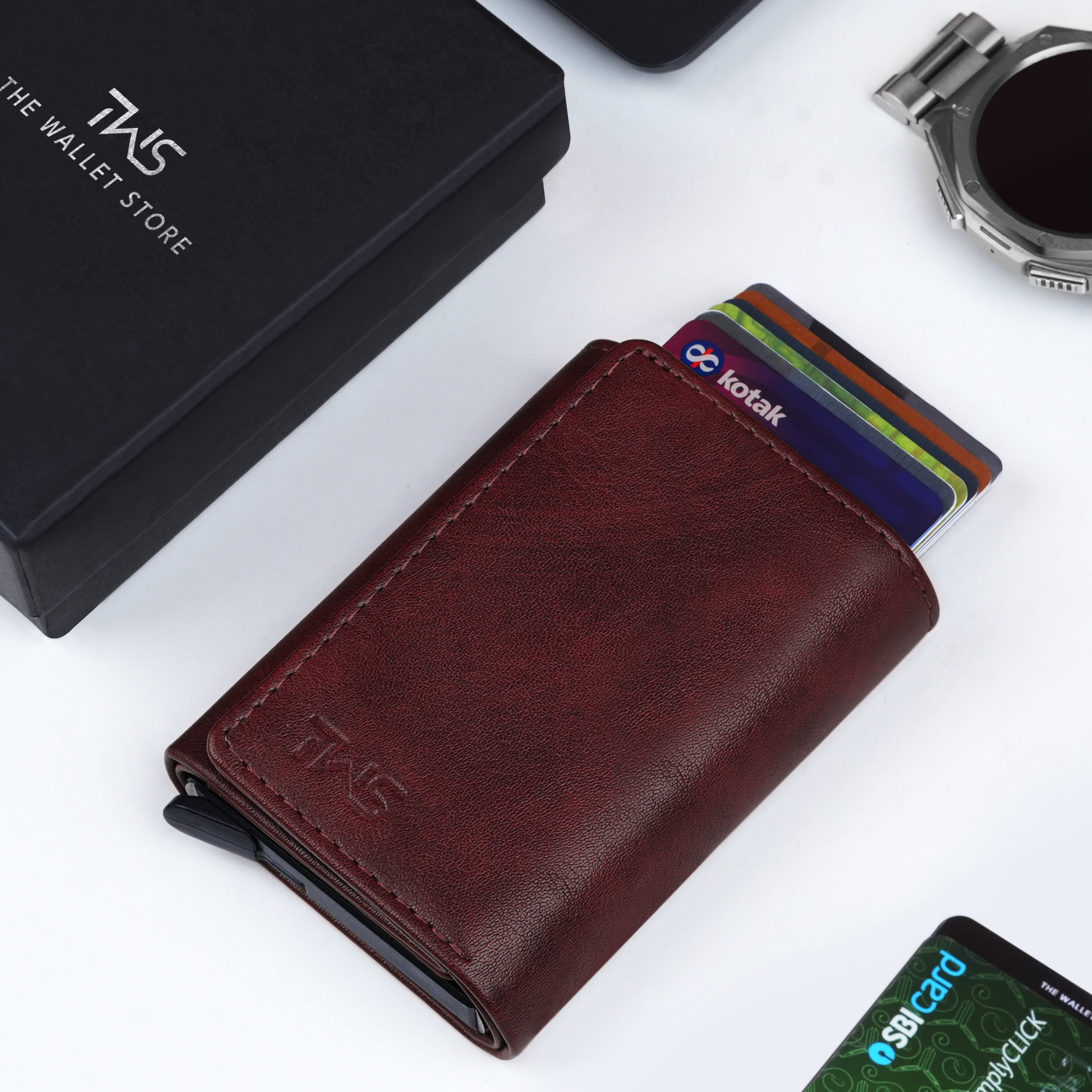 Maverick RFID Protected Wallet Cardholder - Wine