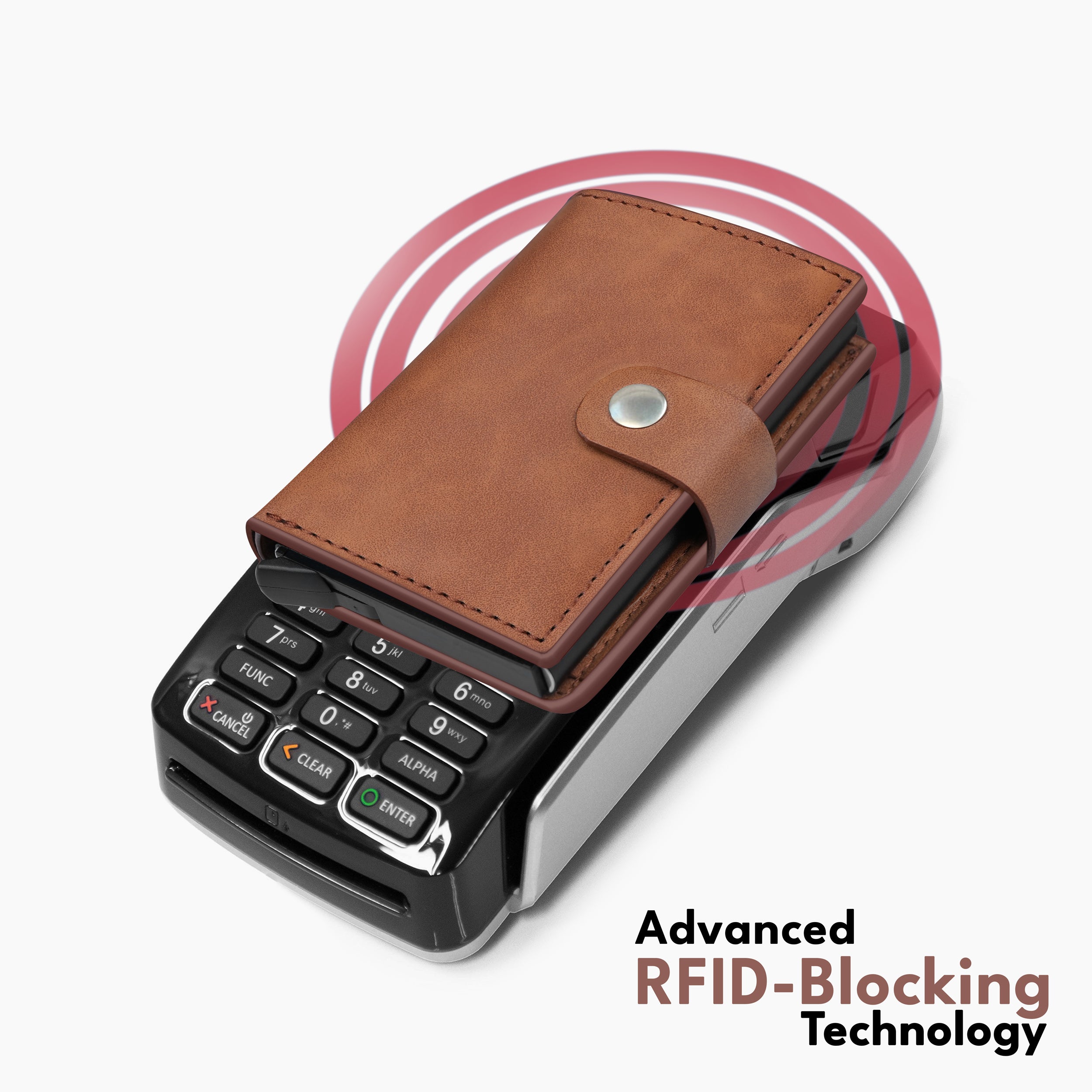 Prestige RFID Protected Wallet Card Holder - Tan