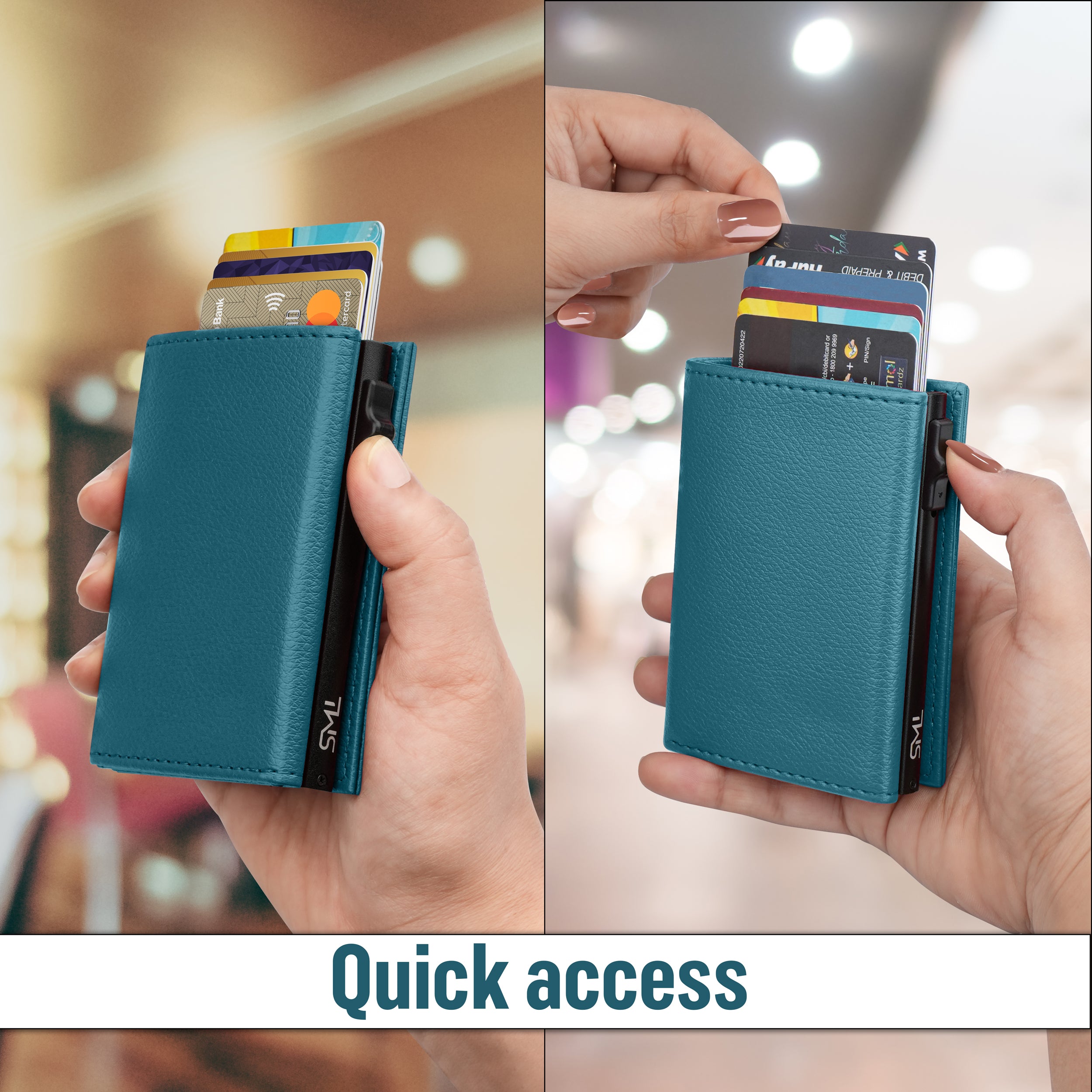 Urban Pop RFID Protection Wallet Cardholder - Blue