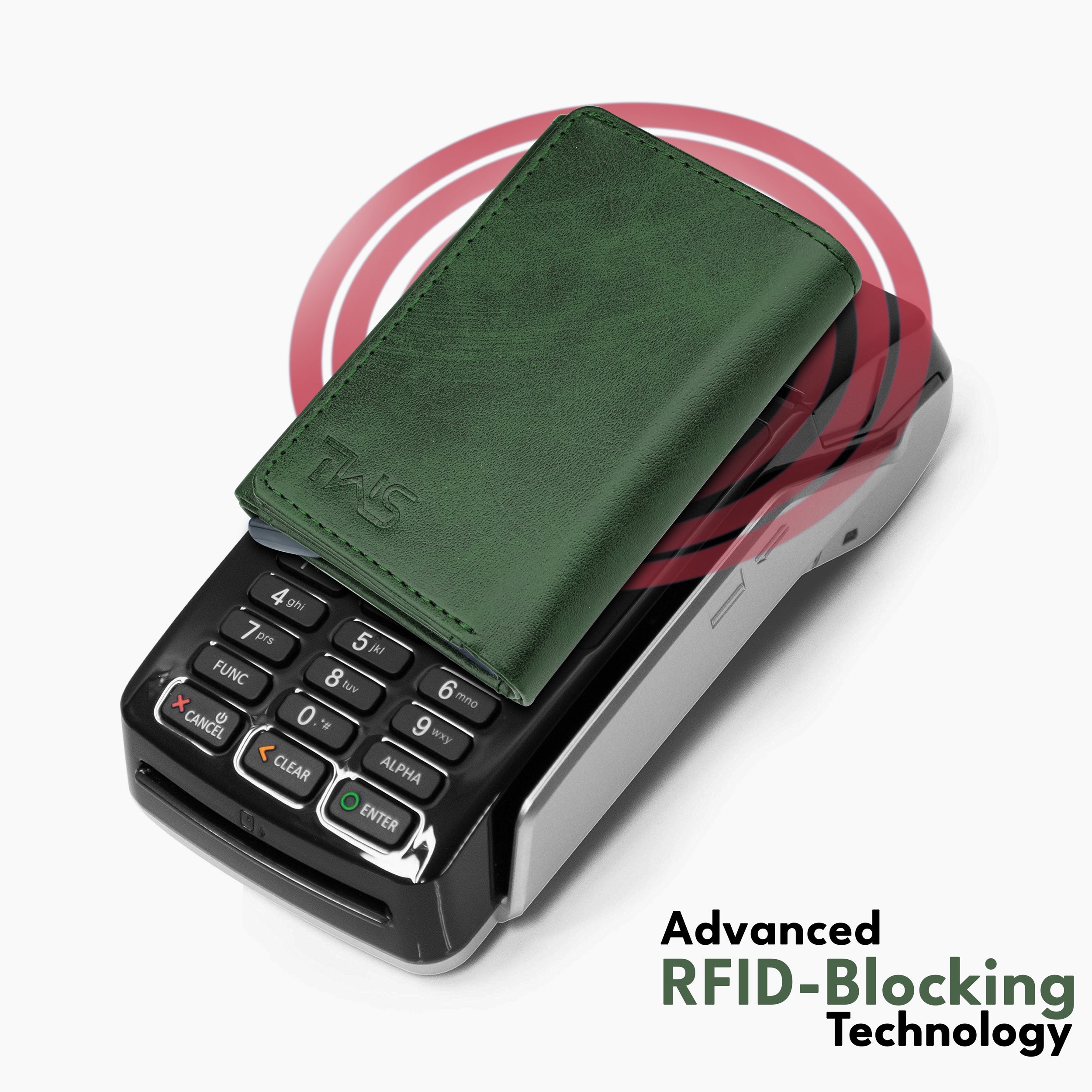 Maverick RFID Protected Wallet Cardholder - Green