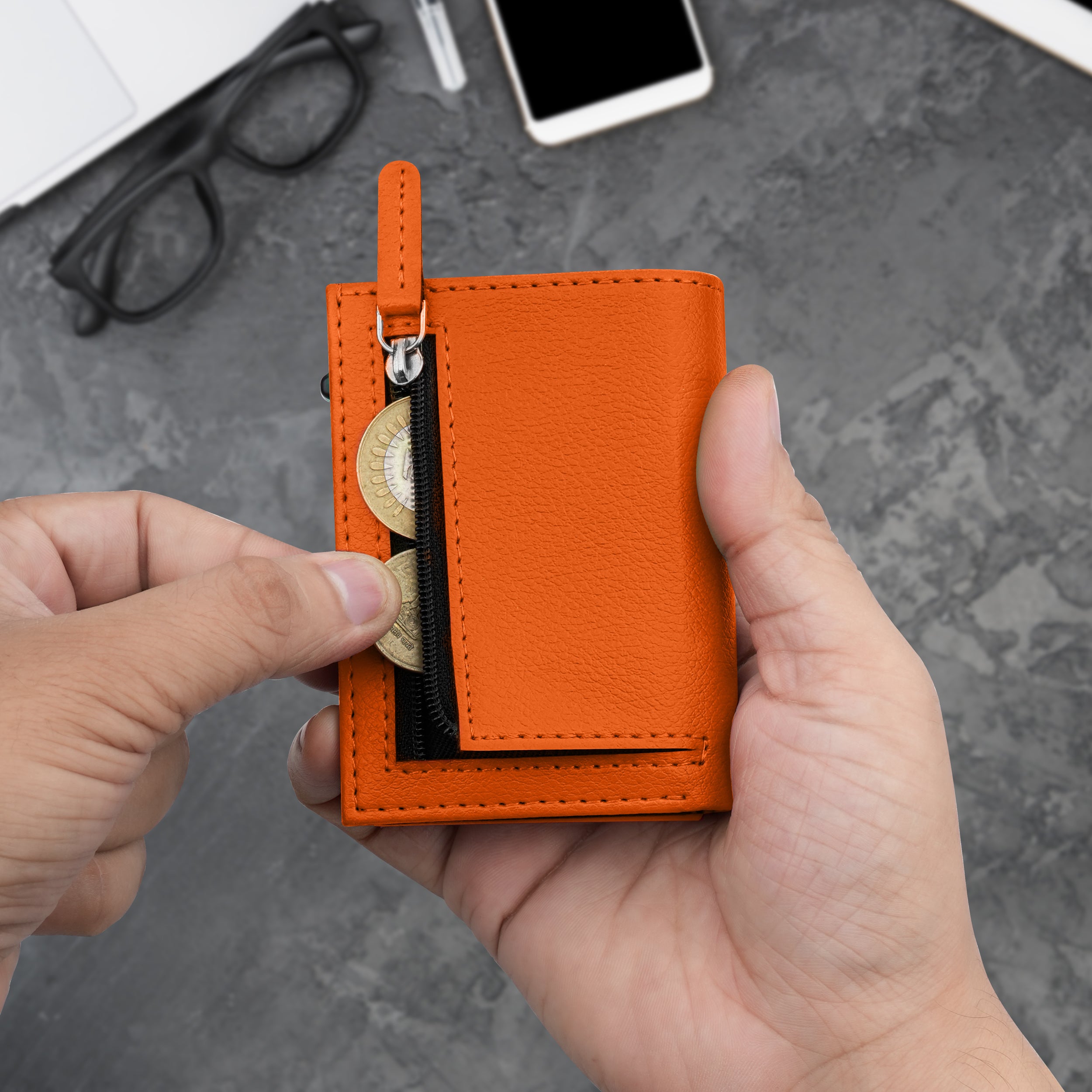 Urban Pop RFID Protection Wallet Cardholder - Orange