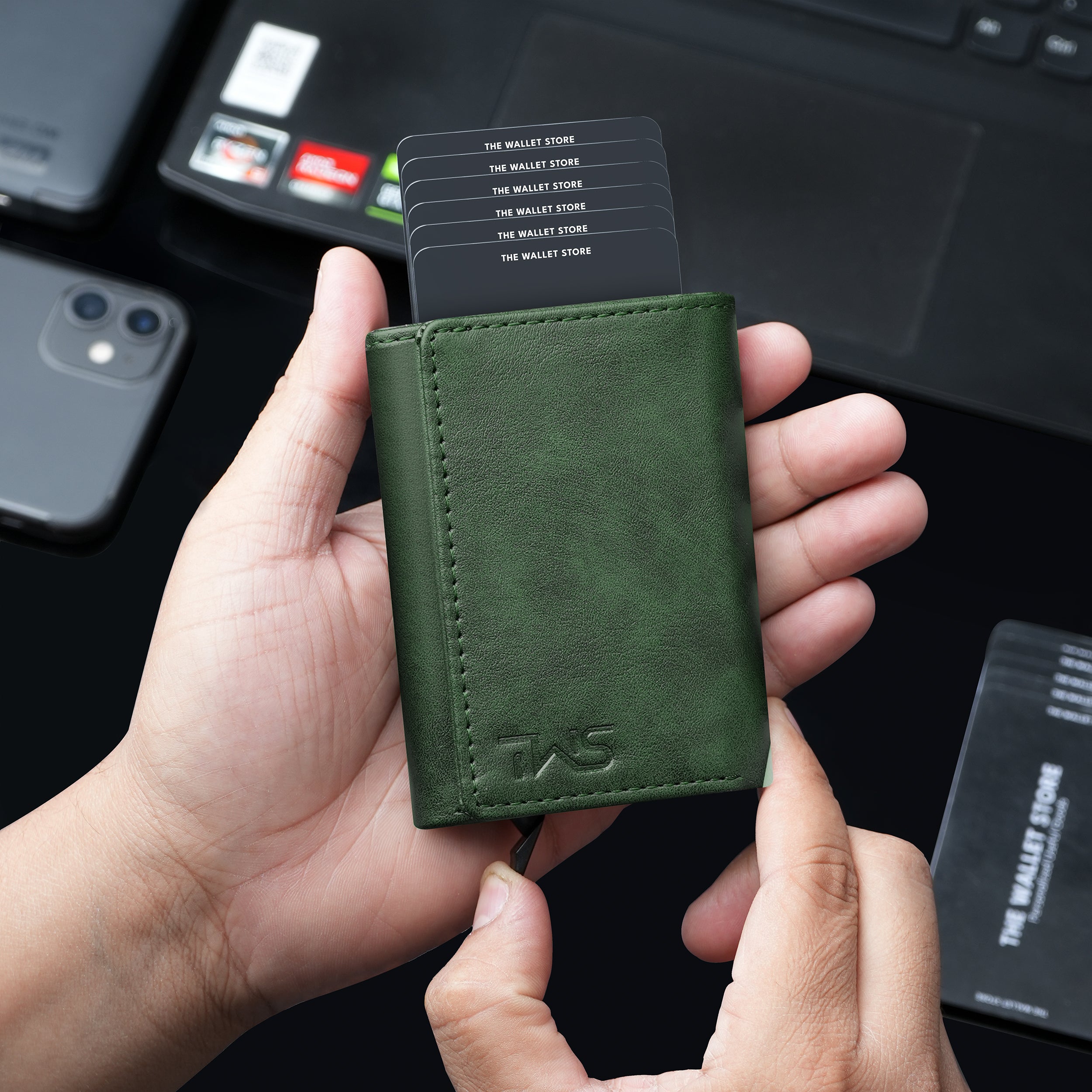 Maverick RFID Protected Wallet Cardholder - Green