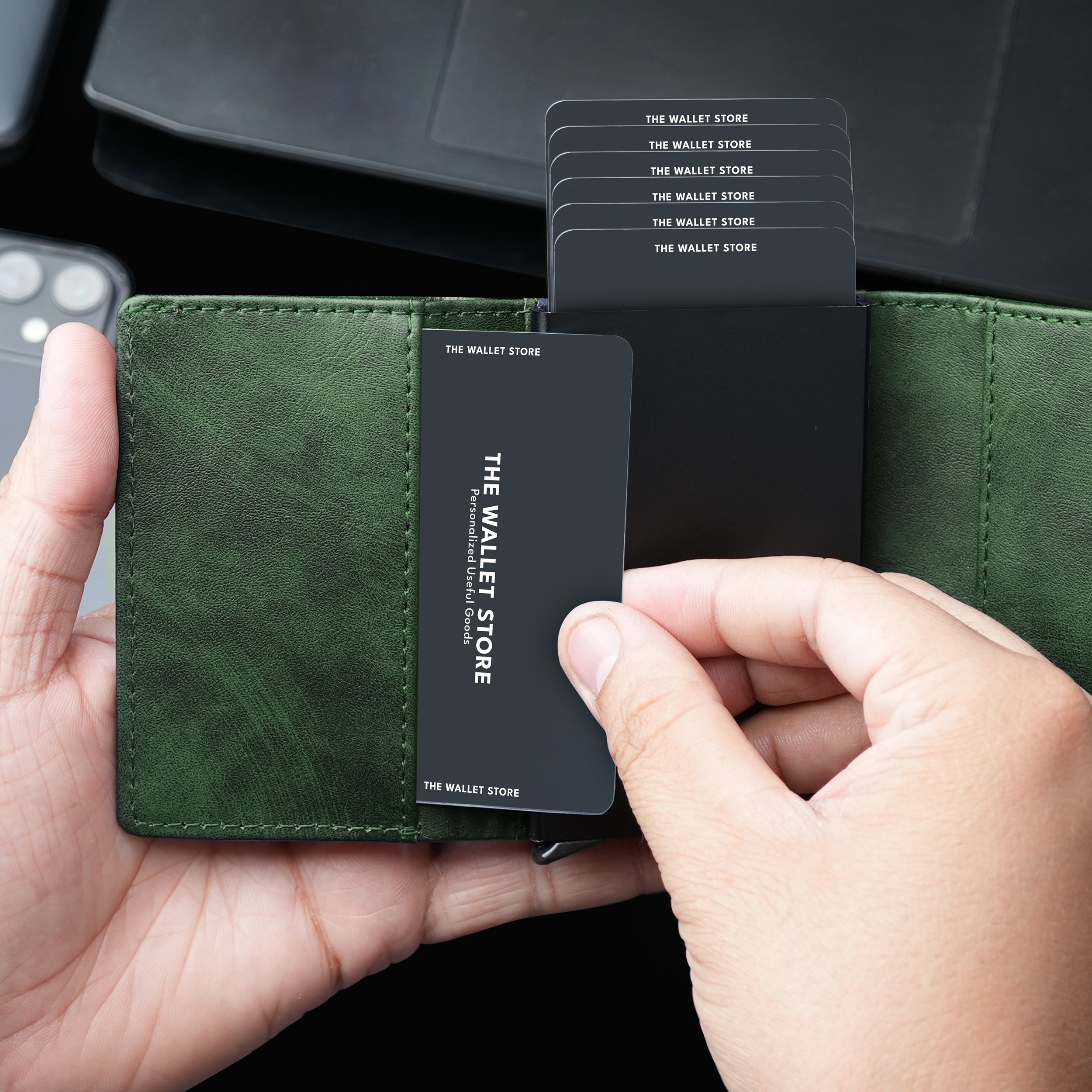 Maverick RFID Protected Wallet Cardholder - Green