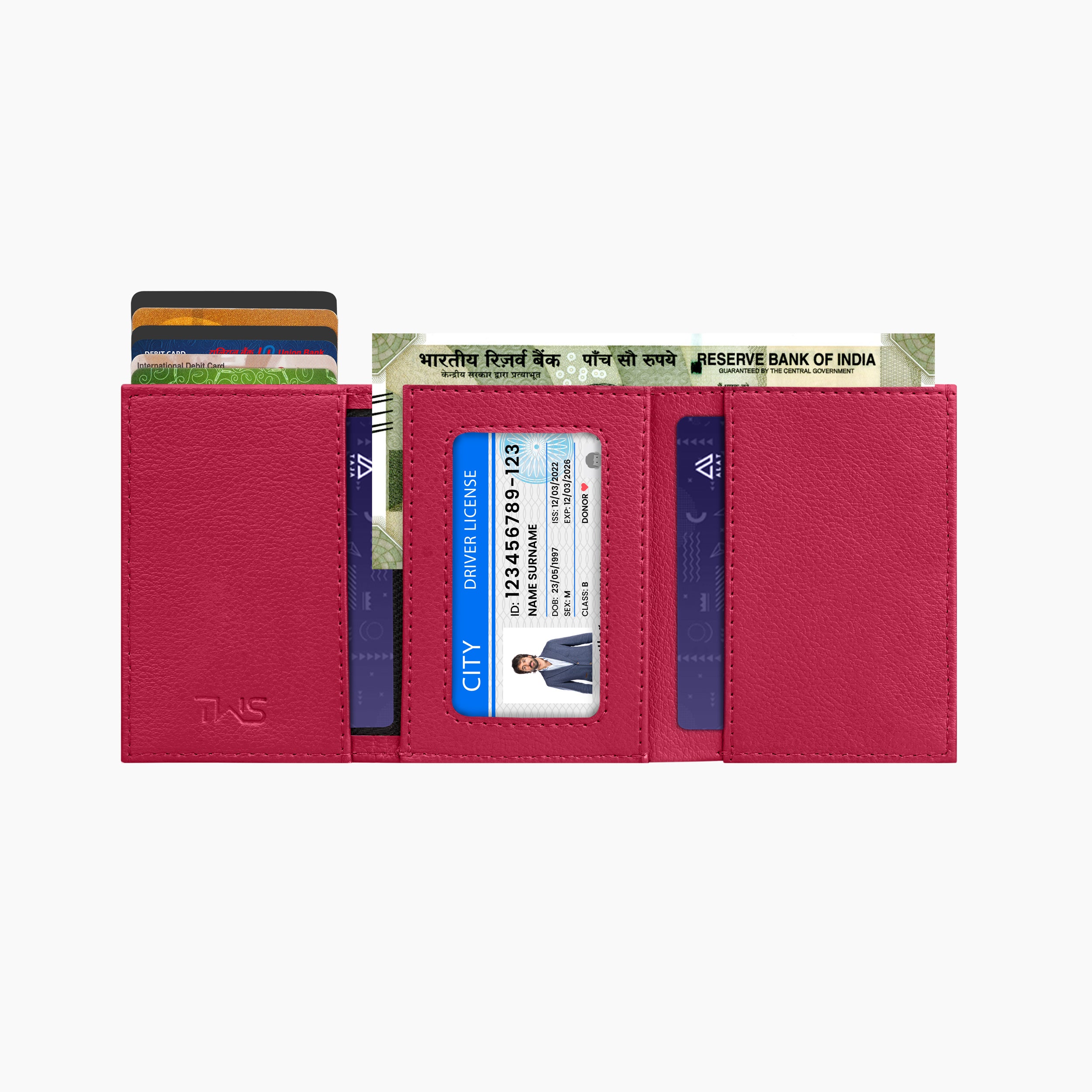 Urban Pop RFID Protection Wallet Cardholder - Red