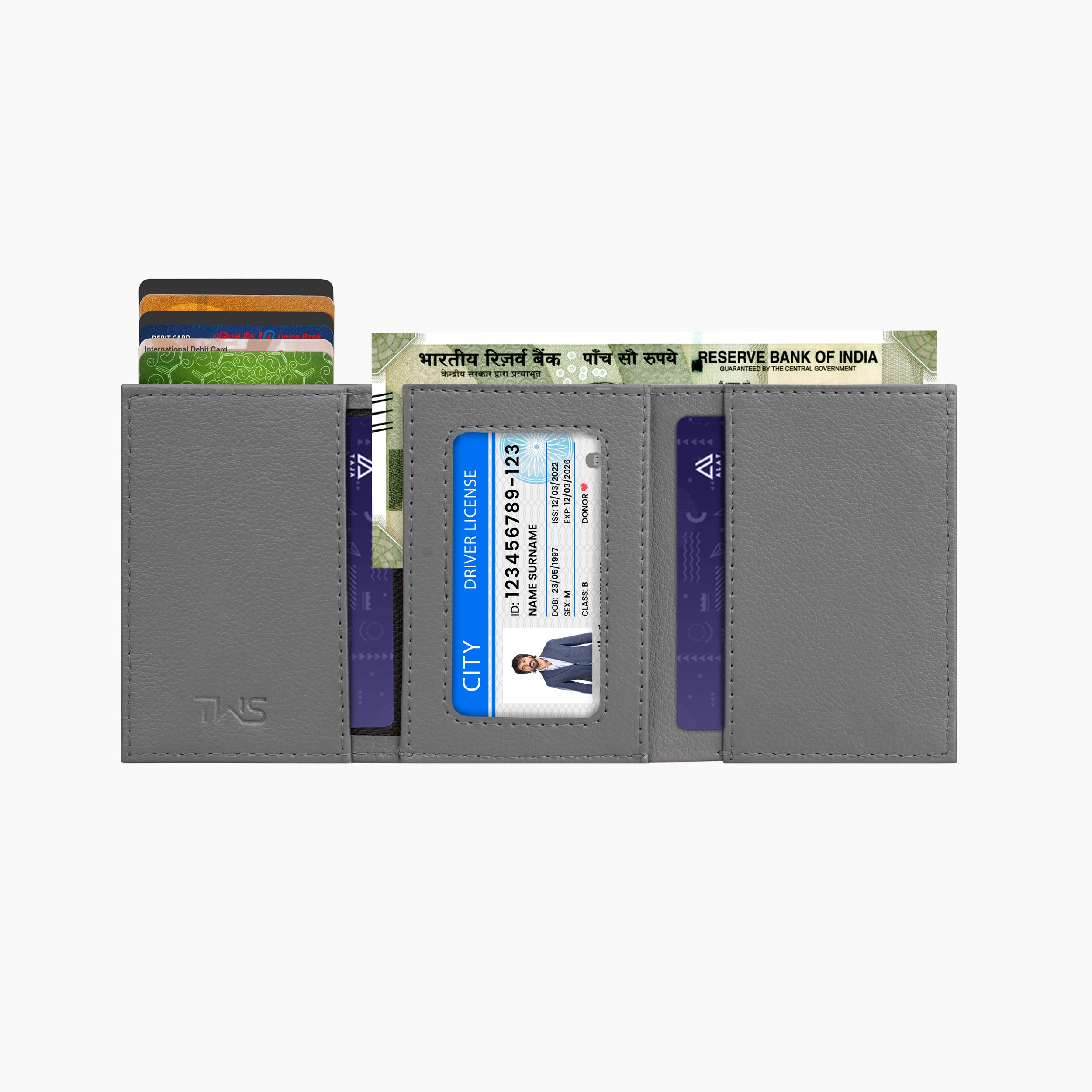 Urban Pop RFID Protection Wallet Cardholder - Grey