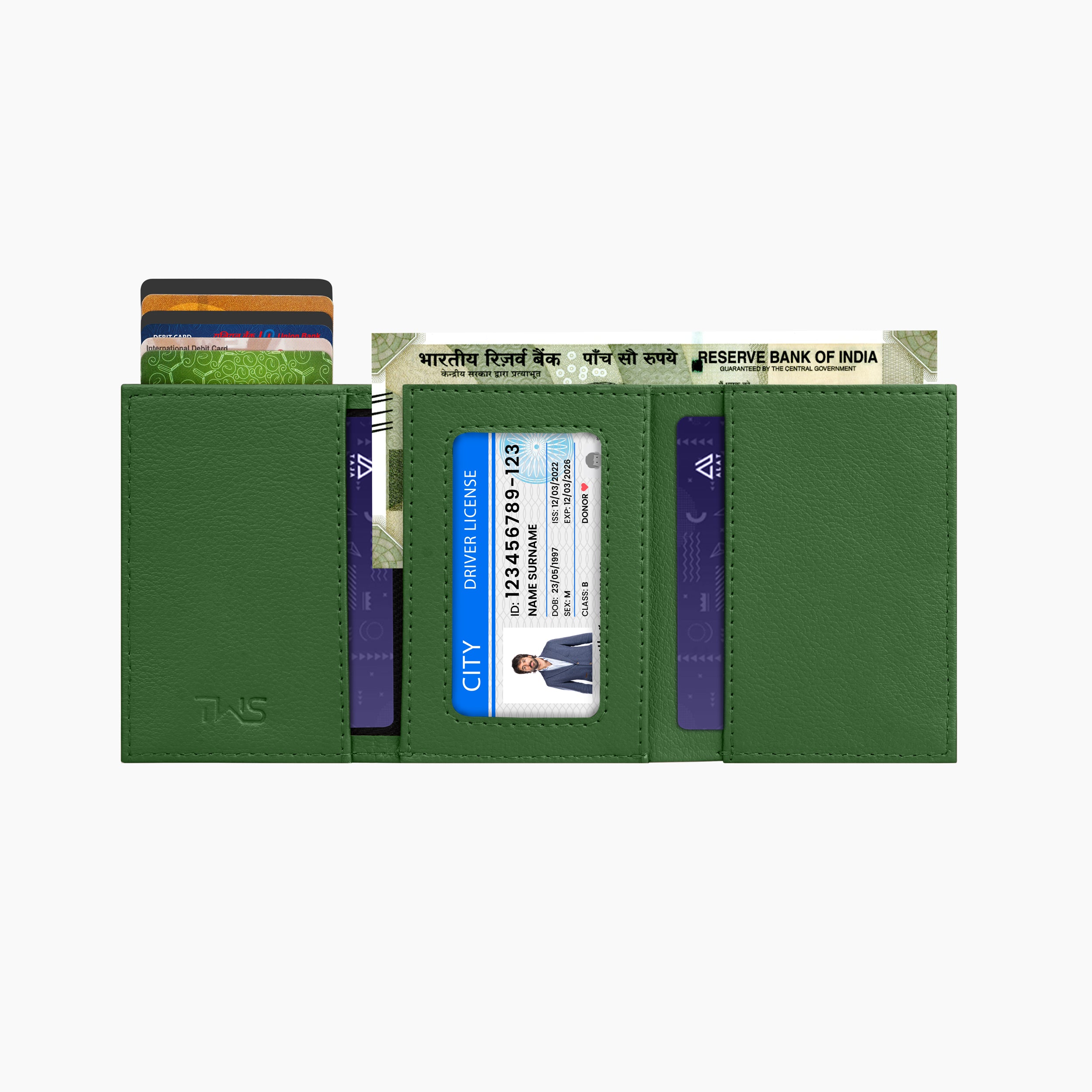 Urban Pop RFID Protection Wallet Cardholder - Green