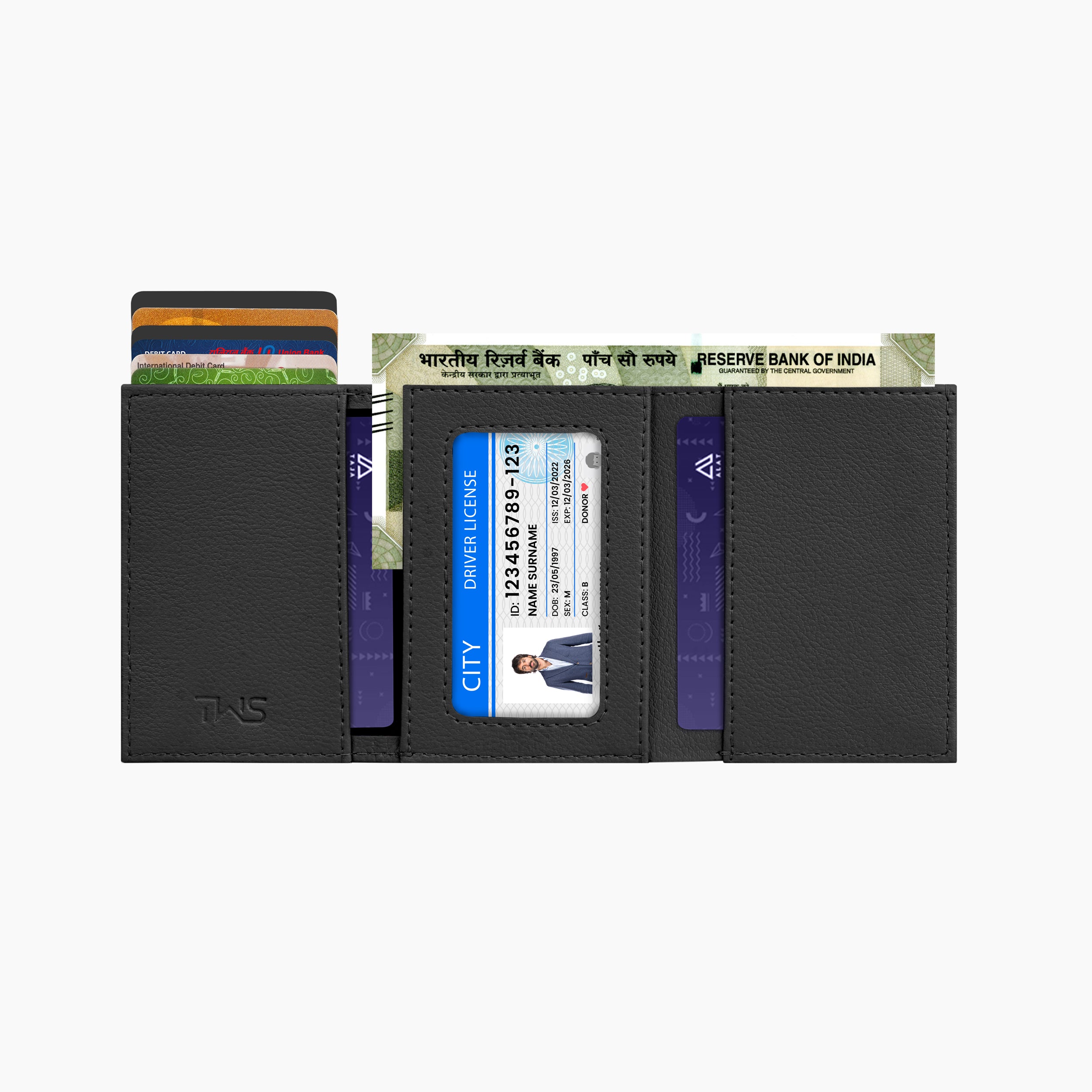 Urban Pop RFID Protection Wallet Cardholder - Black