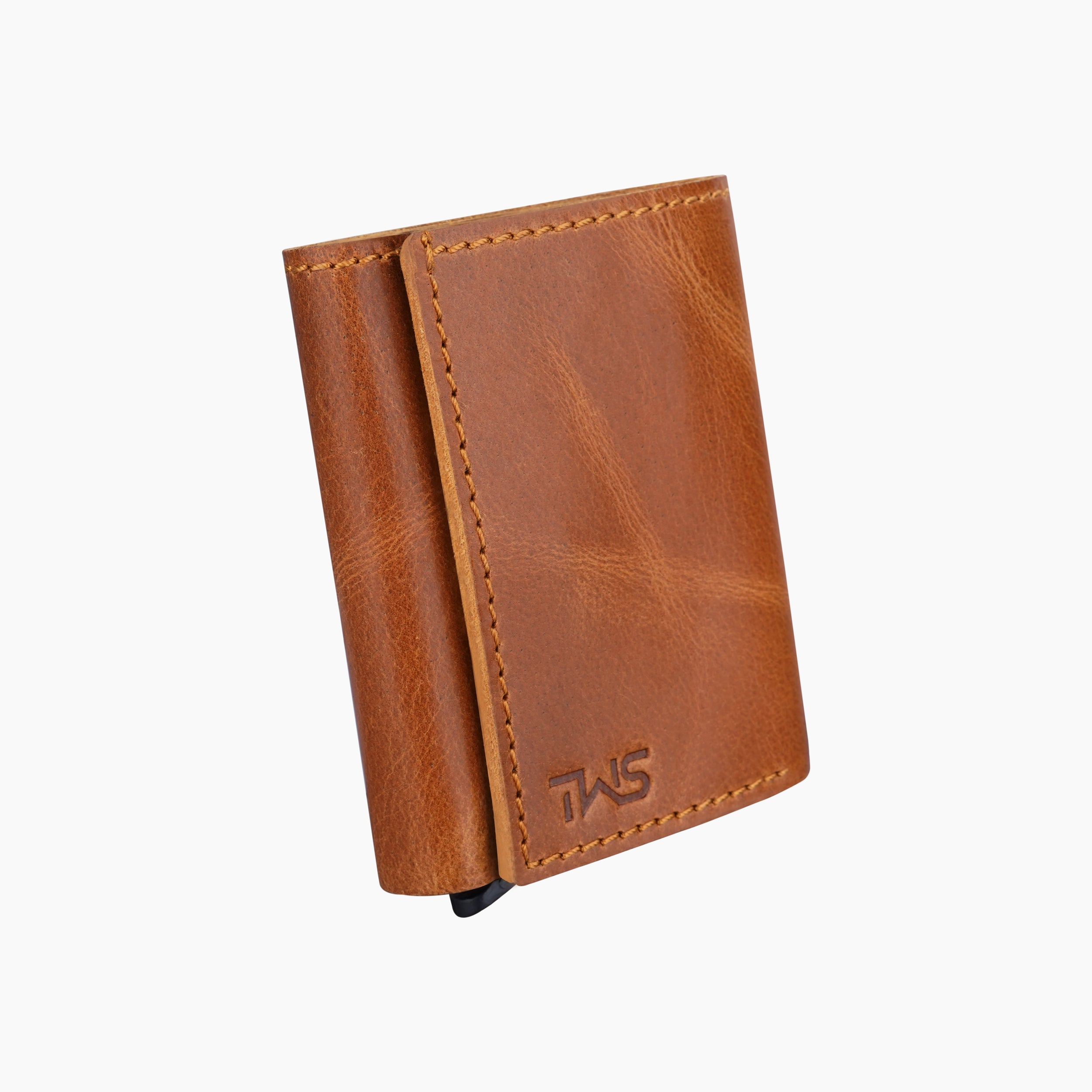 Ranger Genuine Leather RFID Protected Wallet Card Holder - Tan