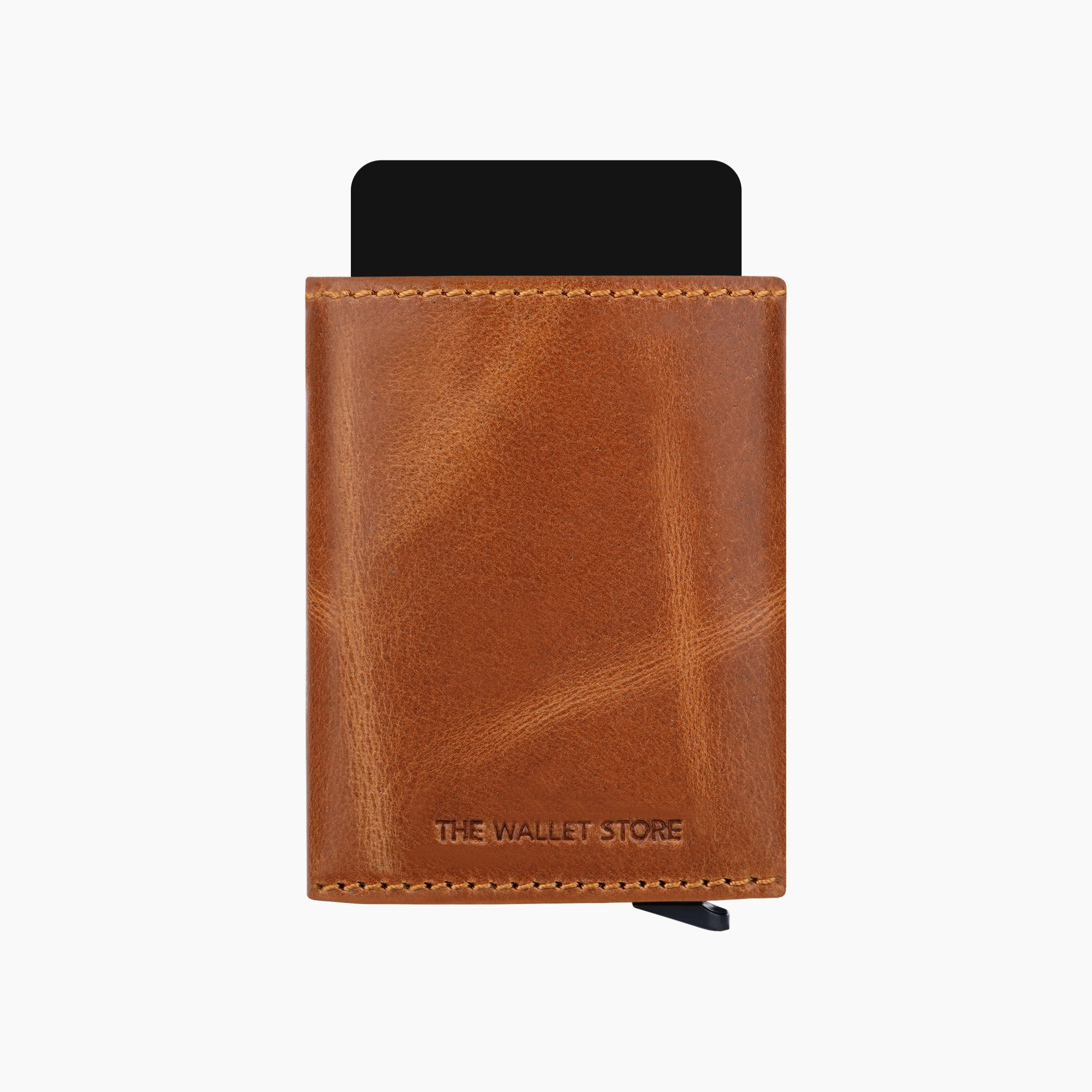 Ranger Genuine Leather RFID Protected Wallet Card Holder - Tan