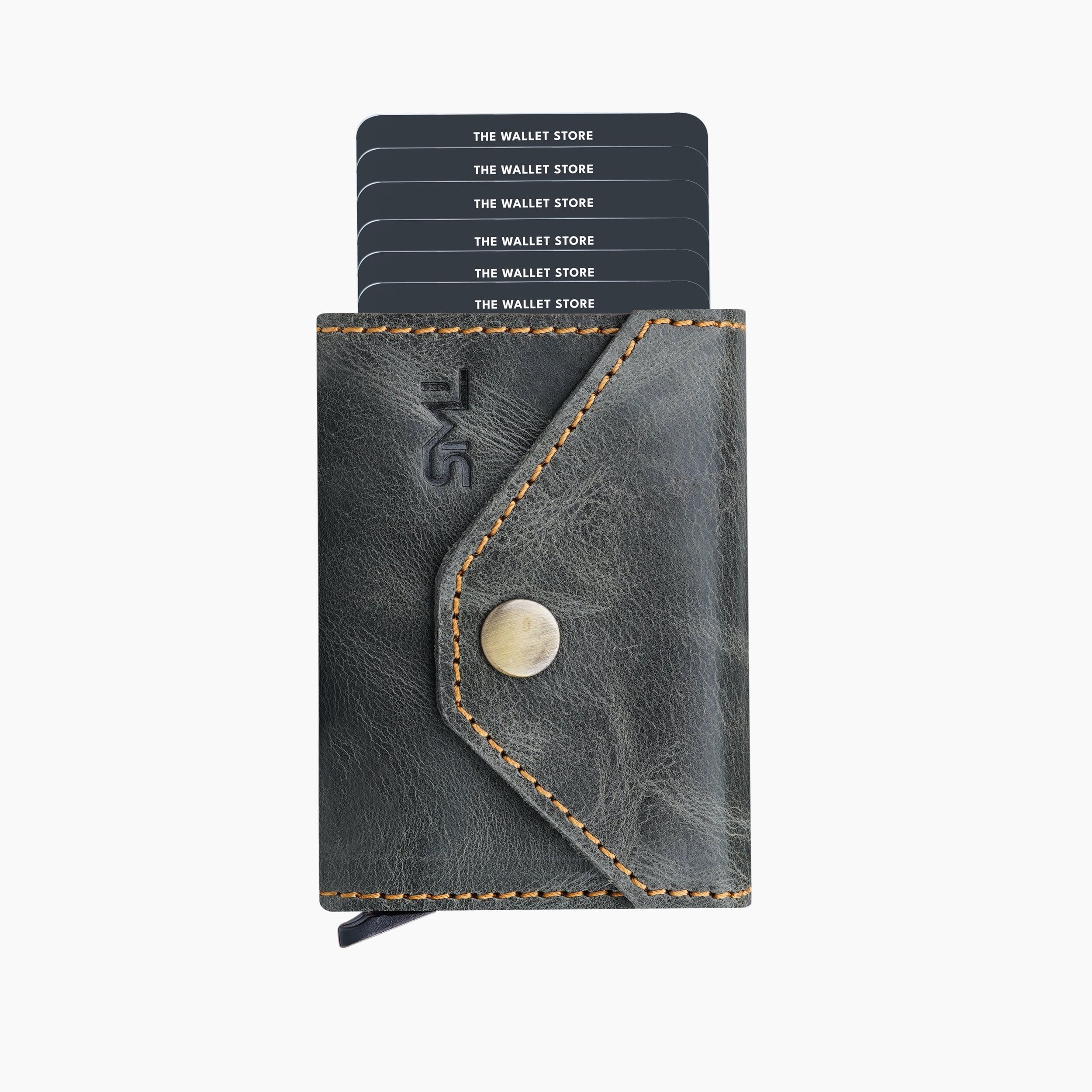 Trailblazer Genuine Leather RFID Protected Wallet Card Holder - Green
