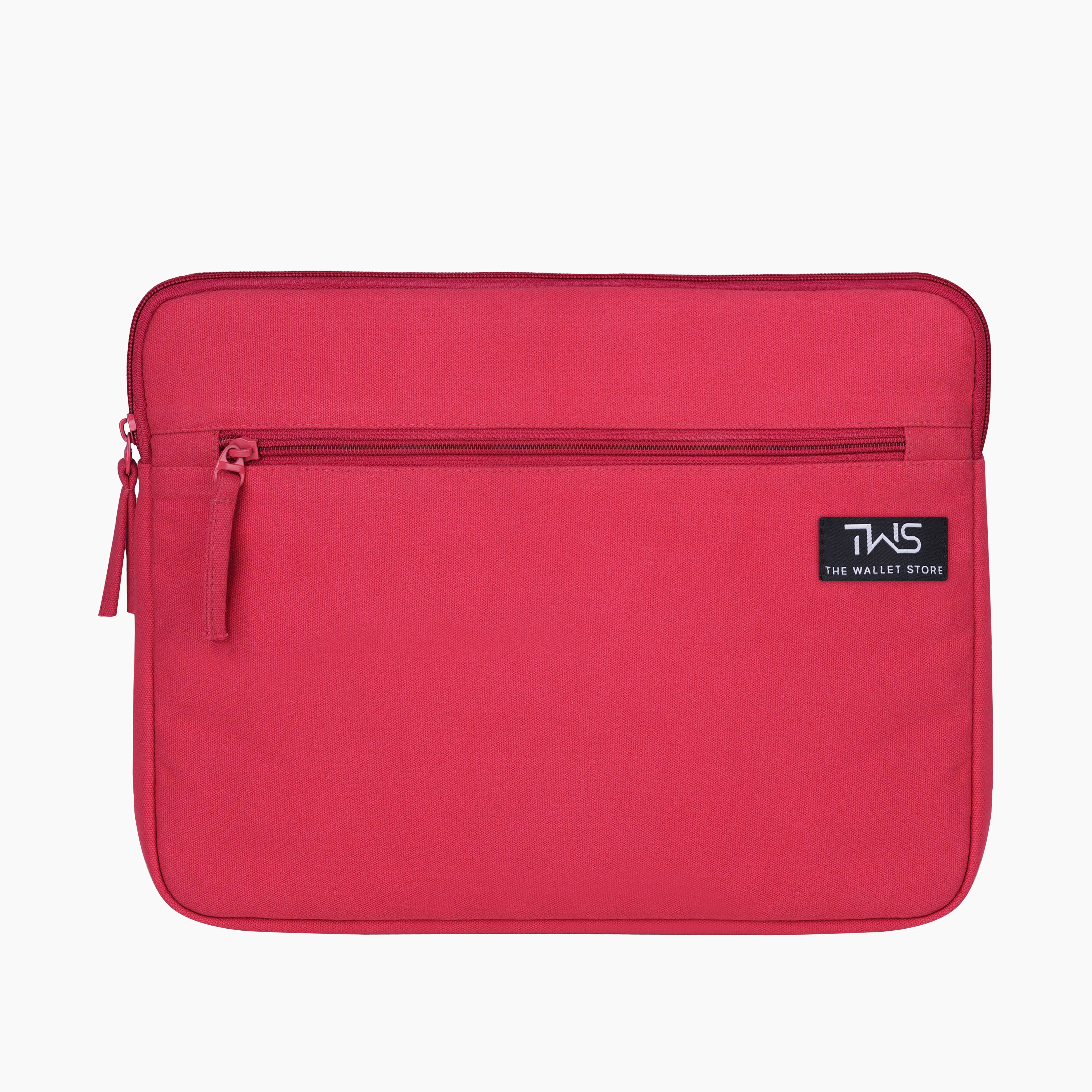 Sleek Guard Canvas Laptop Sleeve - Red