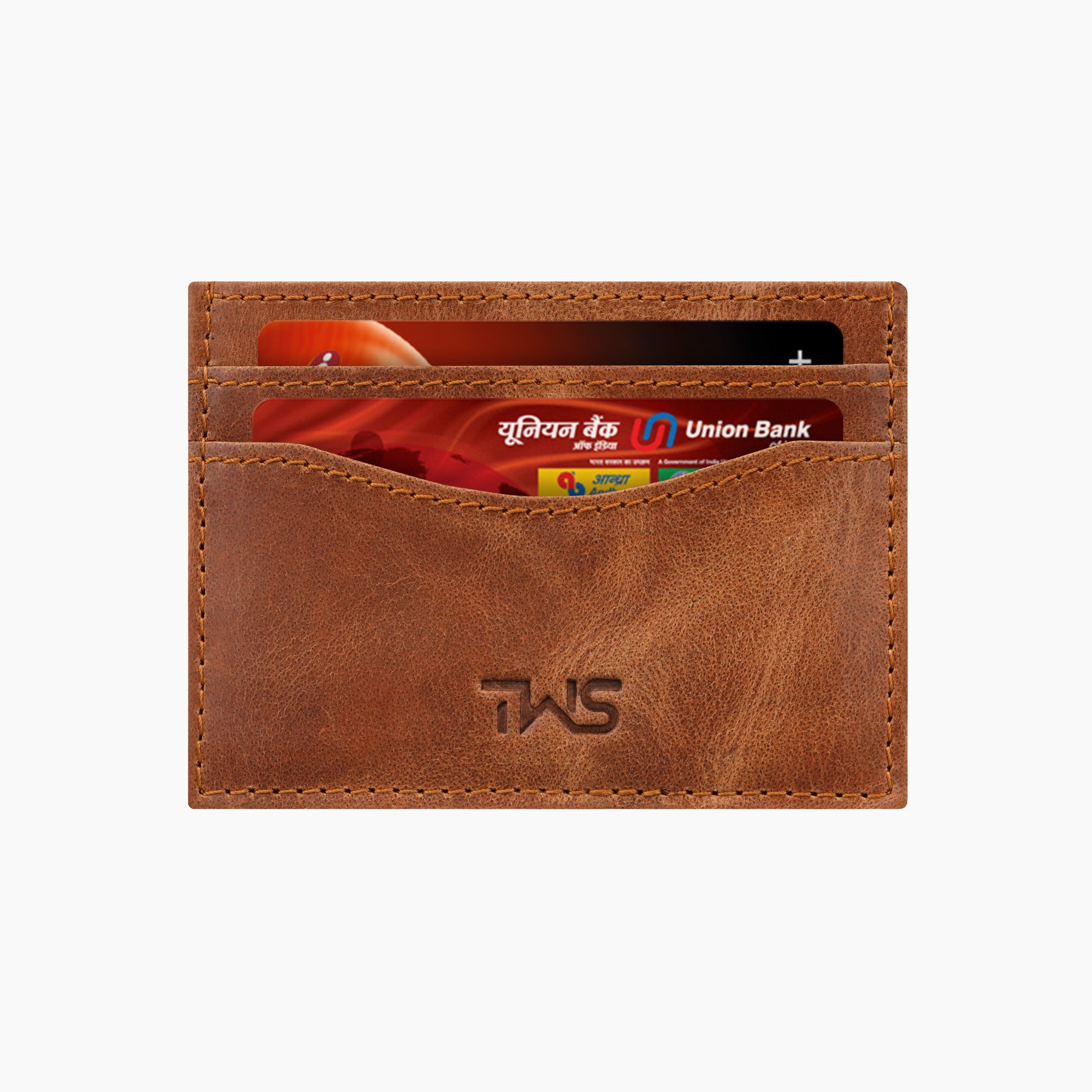 Minimalistic Genuine Leather Card Holder - Tan