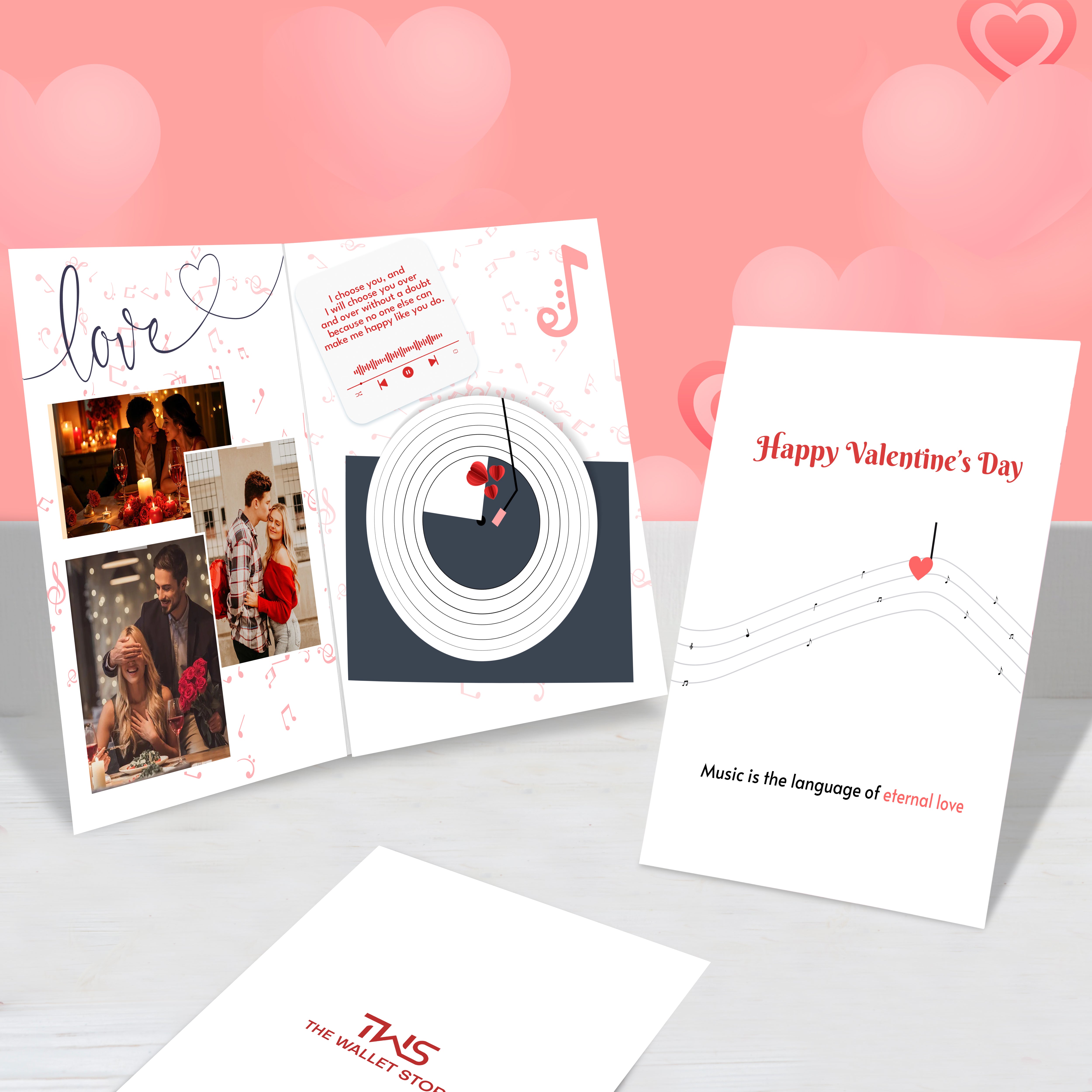 Personalized Valentines Day Audio Greeting Card - Theme 2