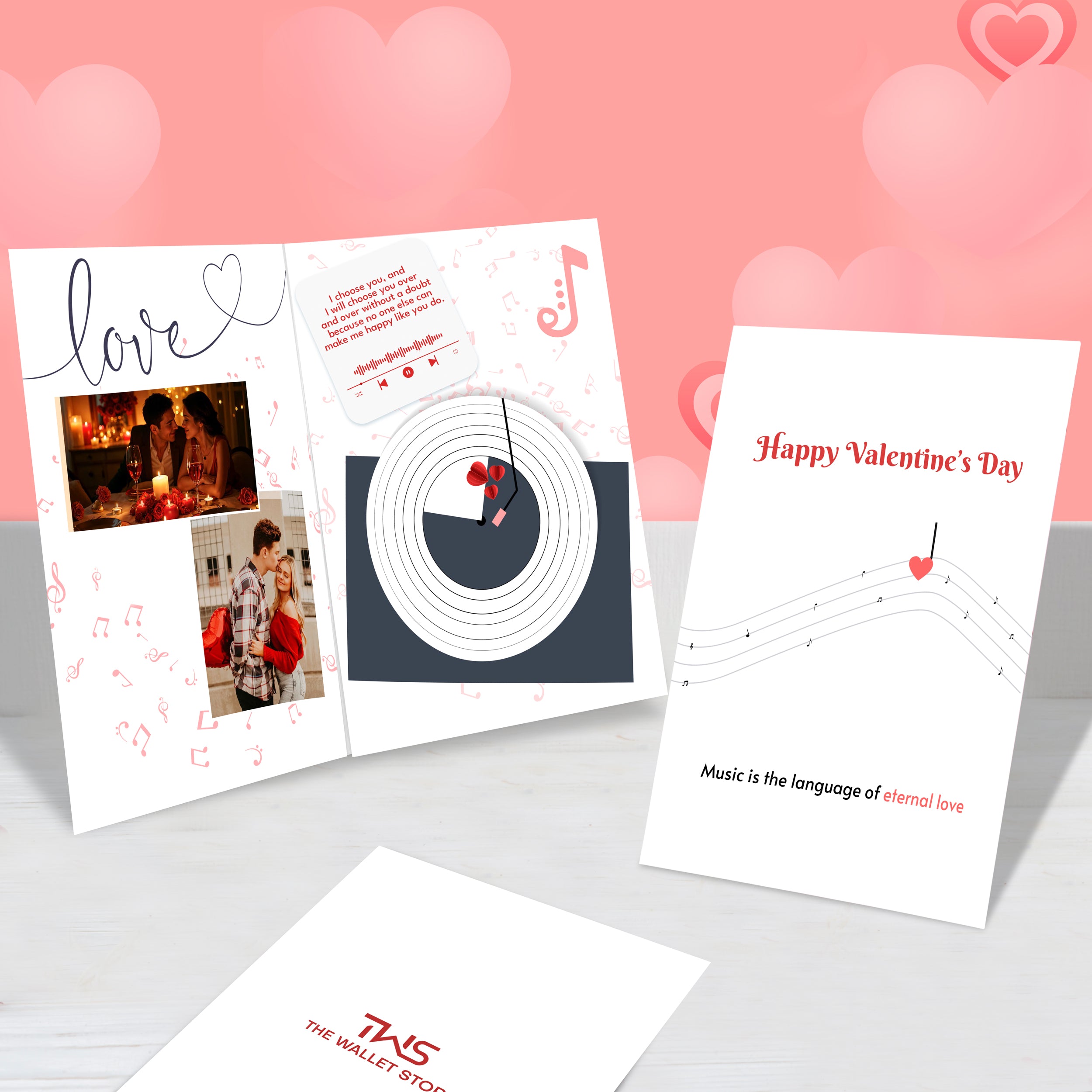 Personalized Valentines Day Audio Greeting Card - Theme 2