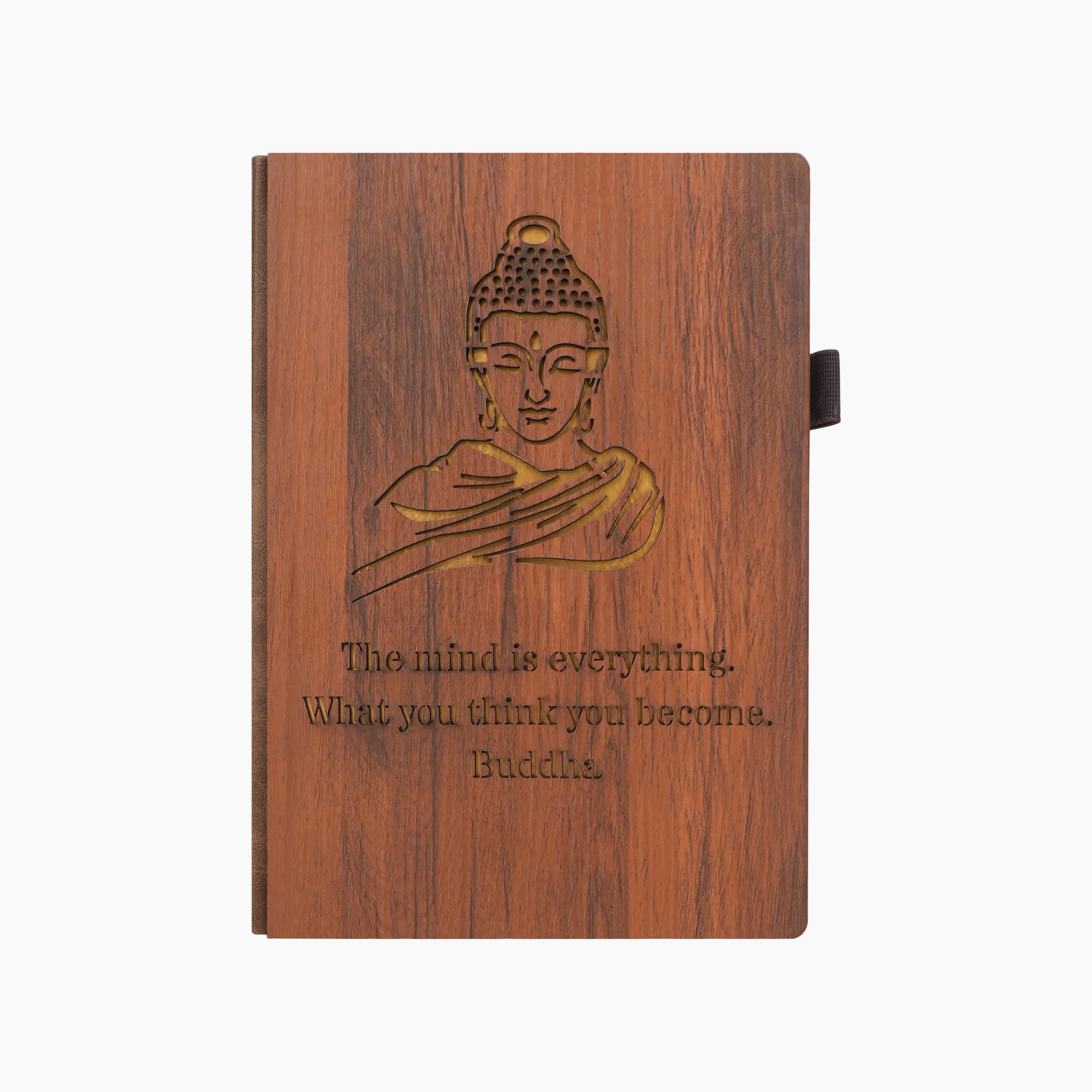 Buddha Wisdom Wooden Notebook