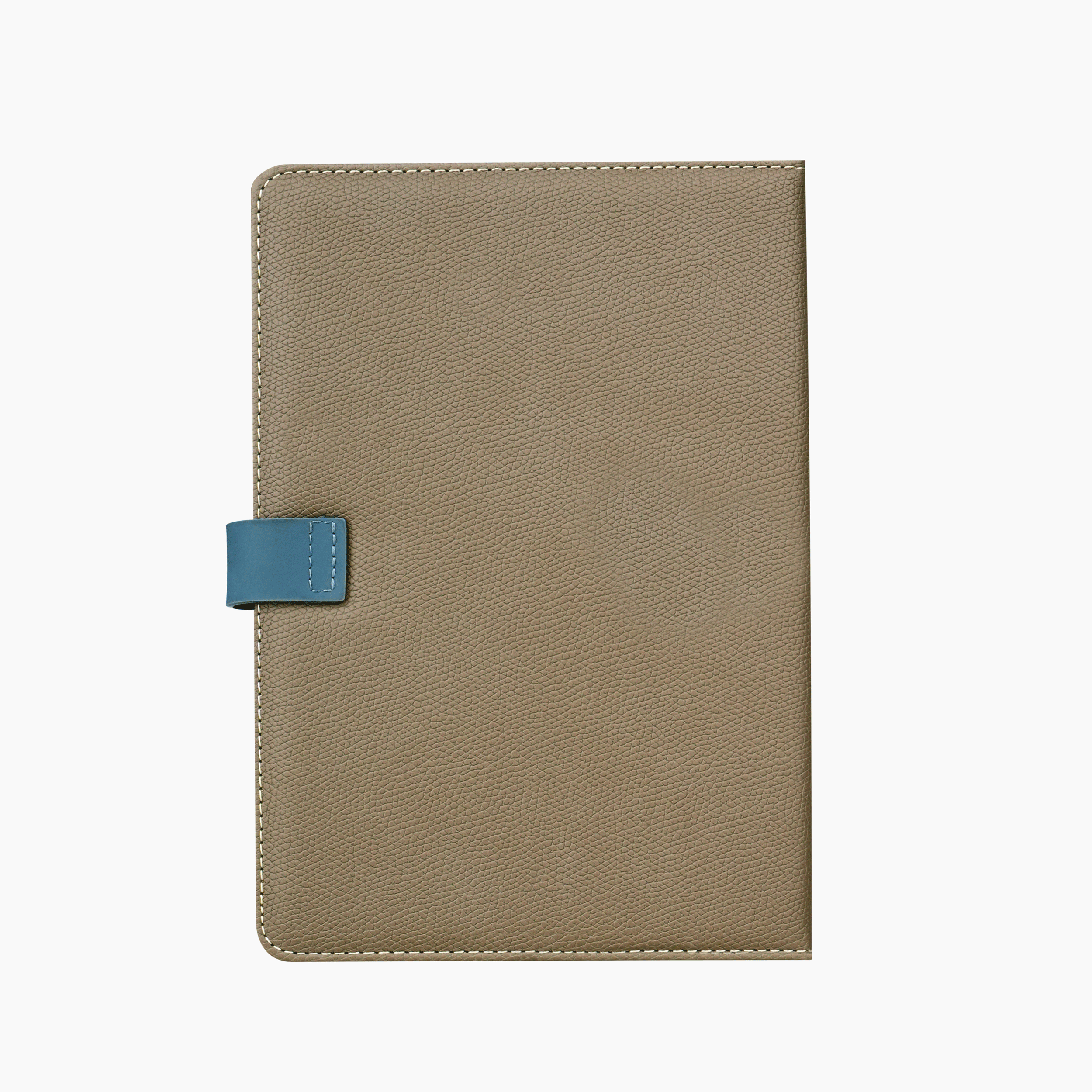 Contrast Strip Vegan Leather Diary - Grey