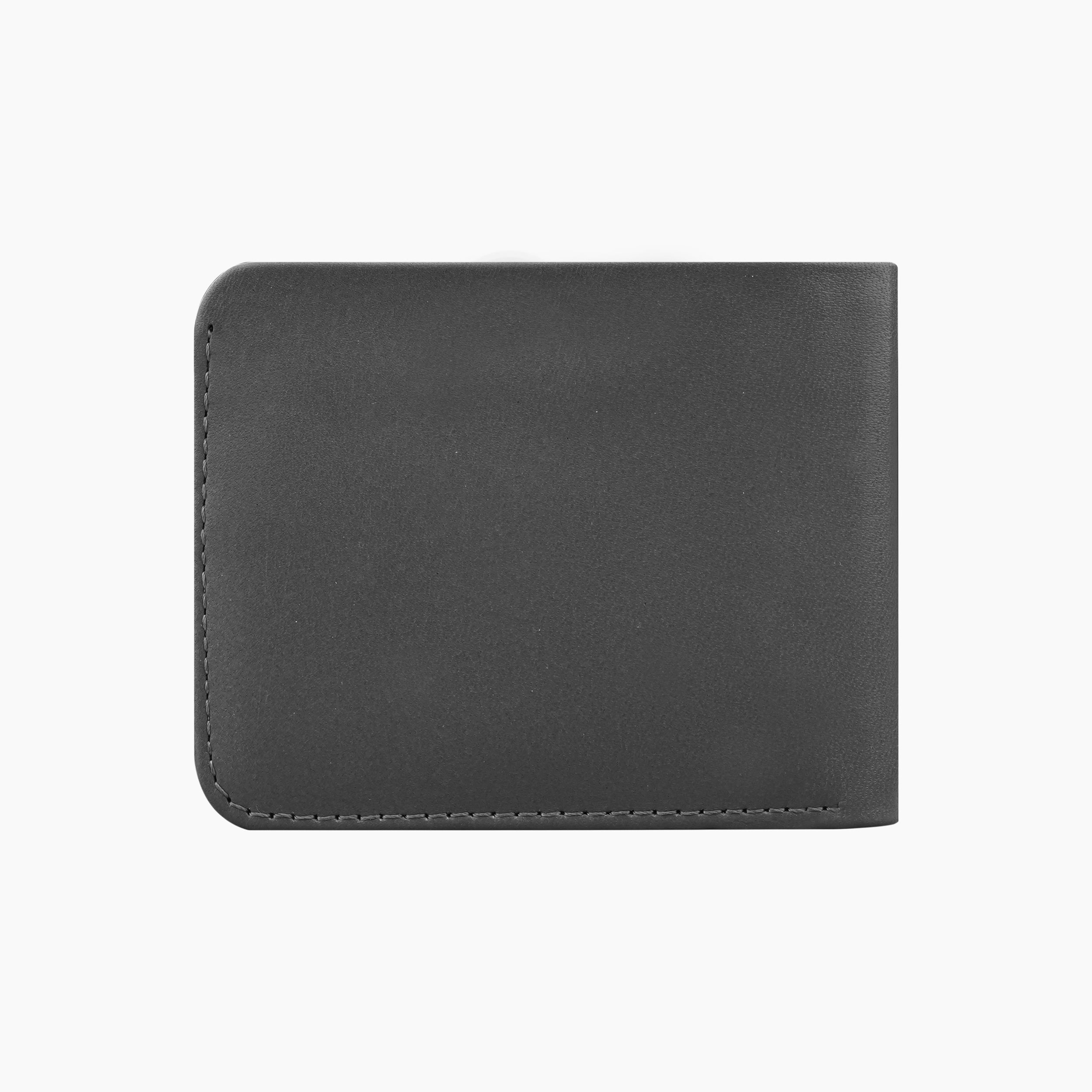 Pure Slim RFID Protected Leather Wallet For Men - Grey