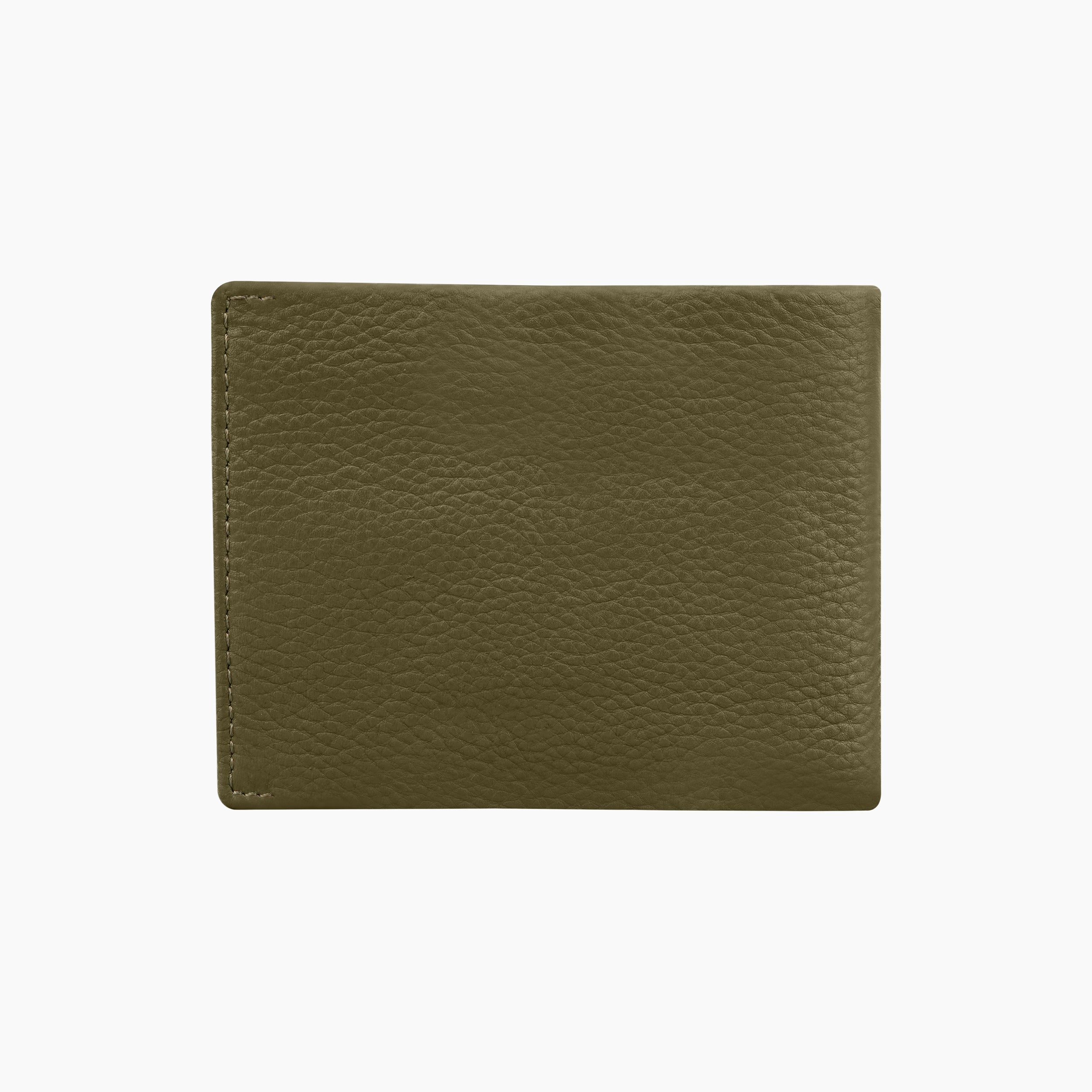 Noble Stripes Leather Wallet For Men - Green