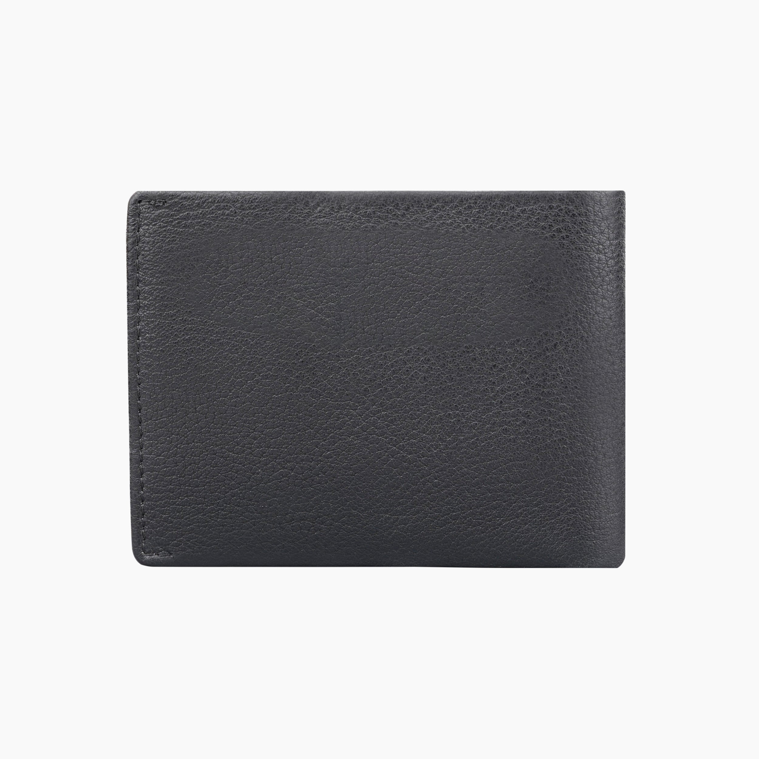 Noble Stripes Leather Wallet For Men - Grey