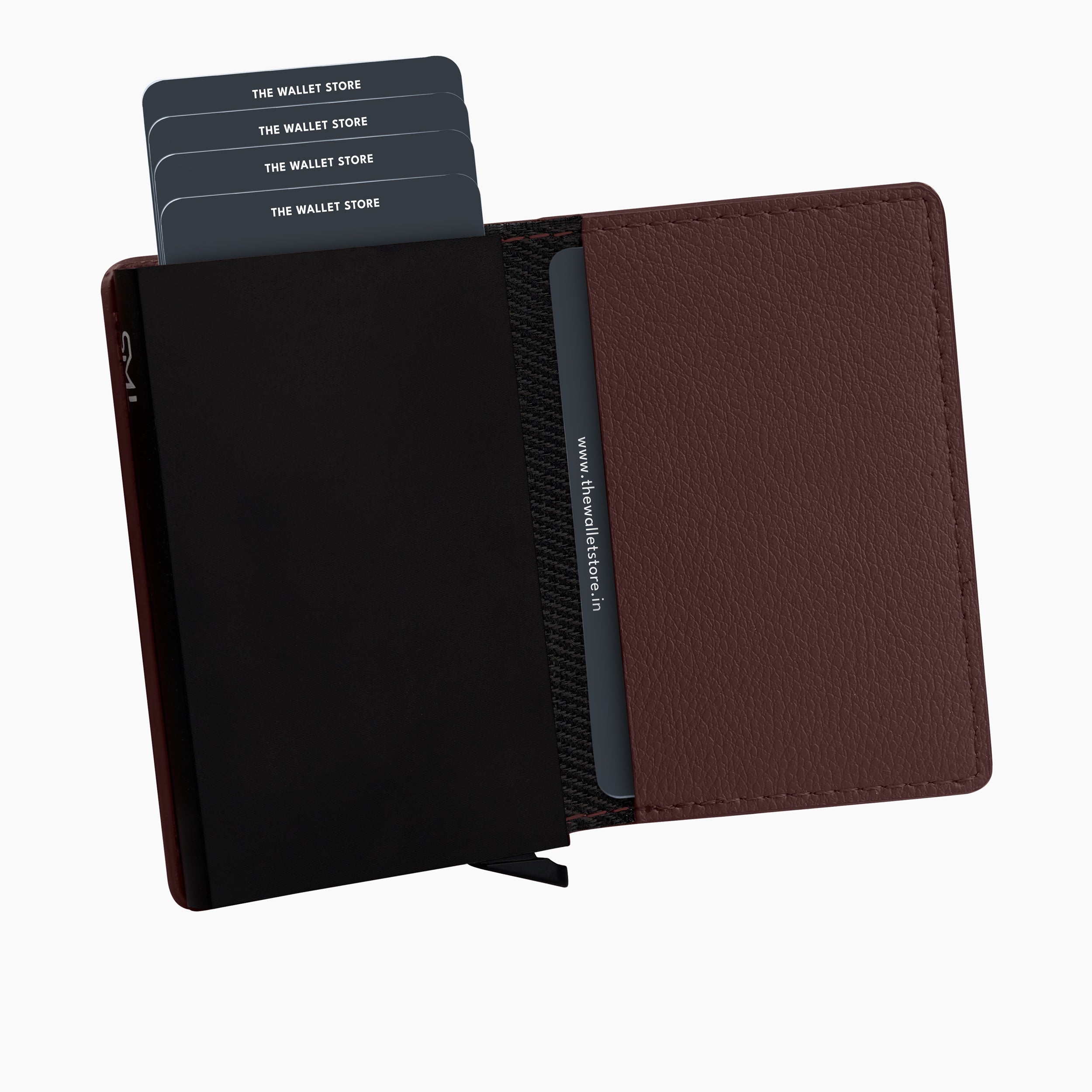 Vivid Vault RFID Protected Metal Cardholder - Brown