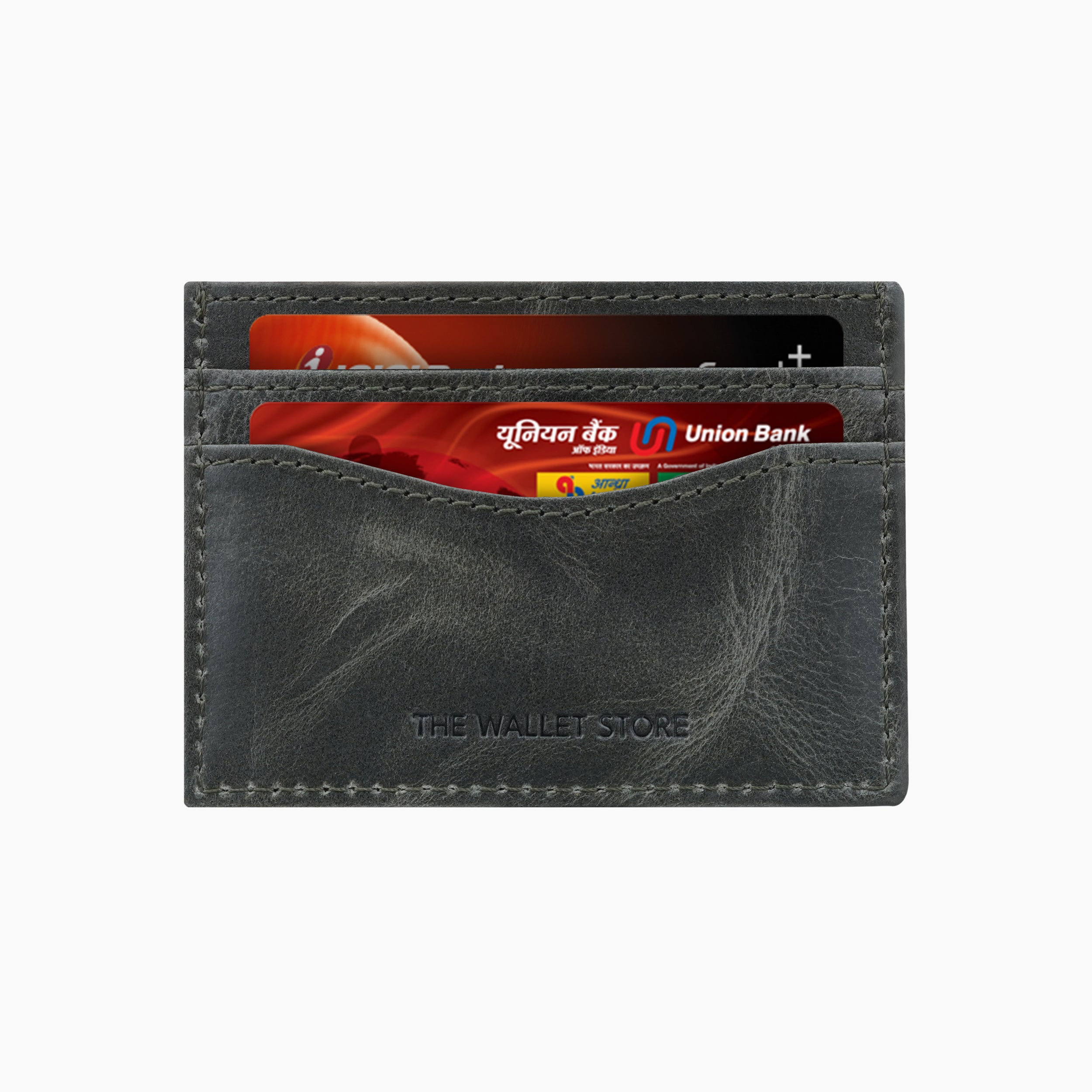 Minimalistic Genuine Leather Card Holder - Green