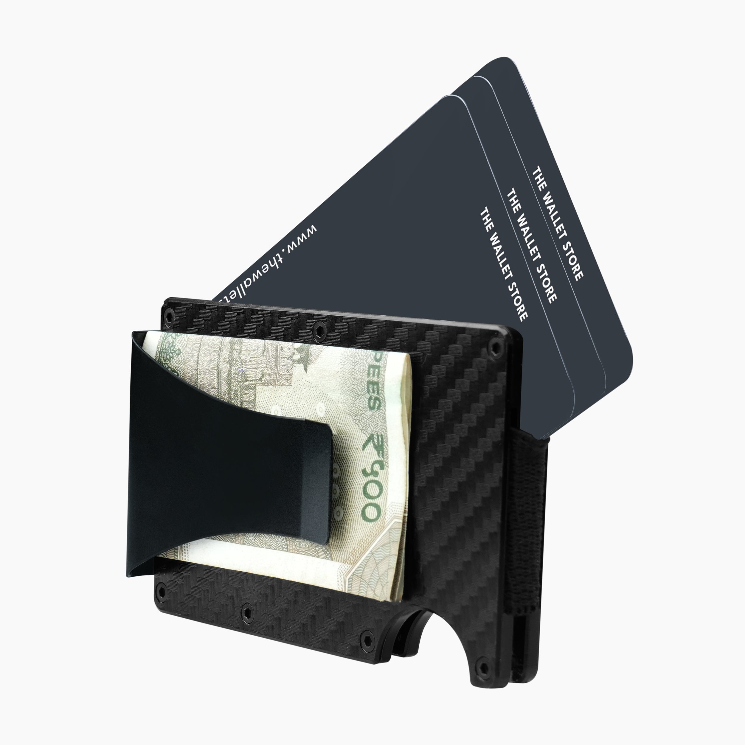 Clip & Carry Metal Card Holder - Black