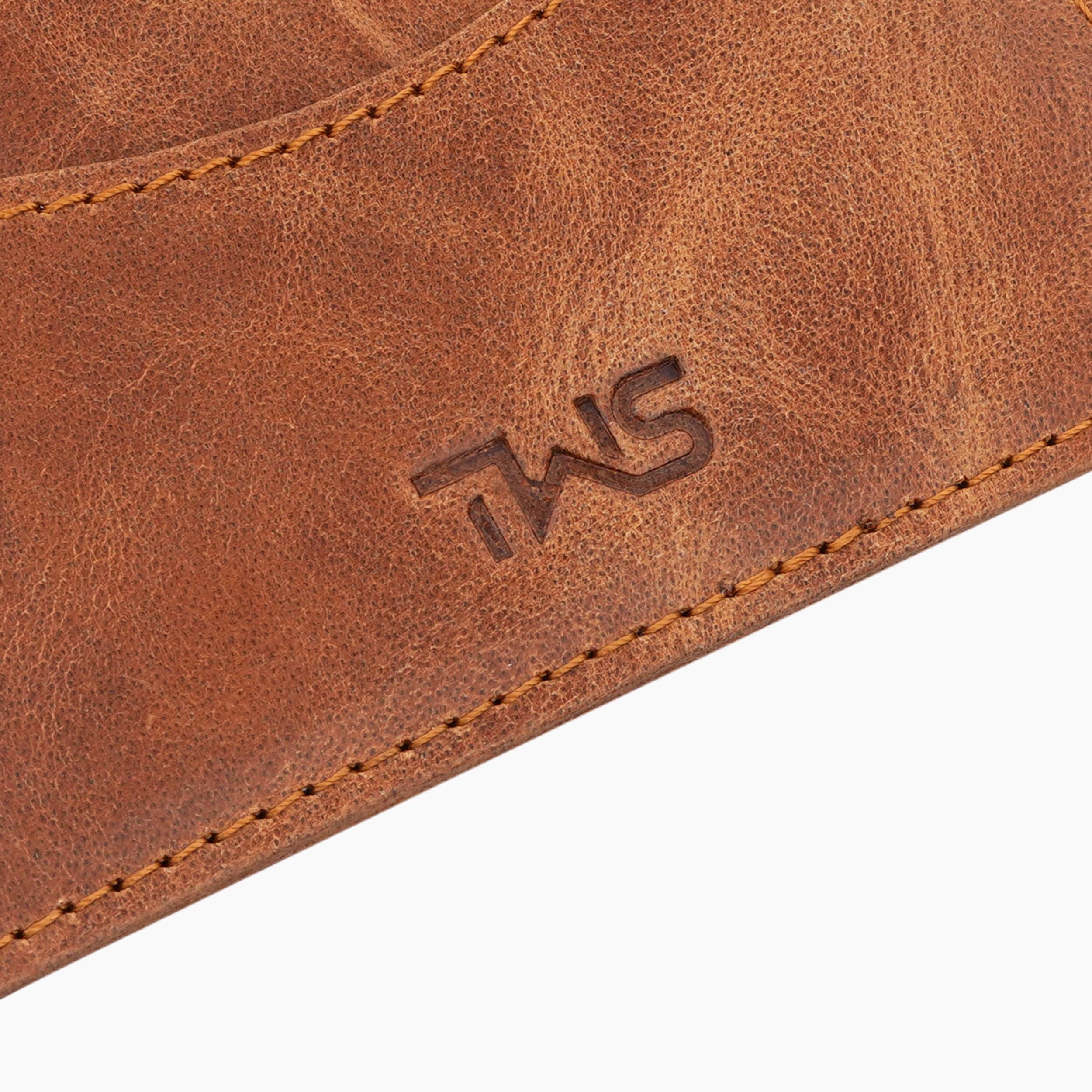 Minimalistic Genuine Leather Card Holder - Tan