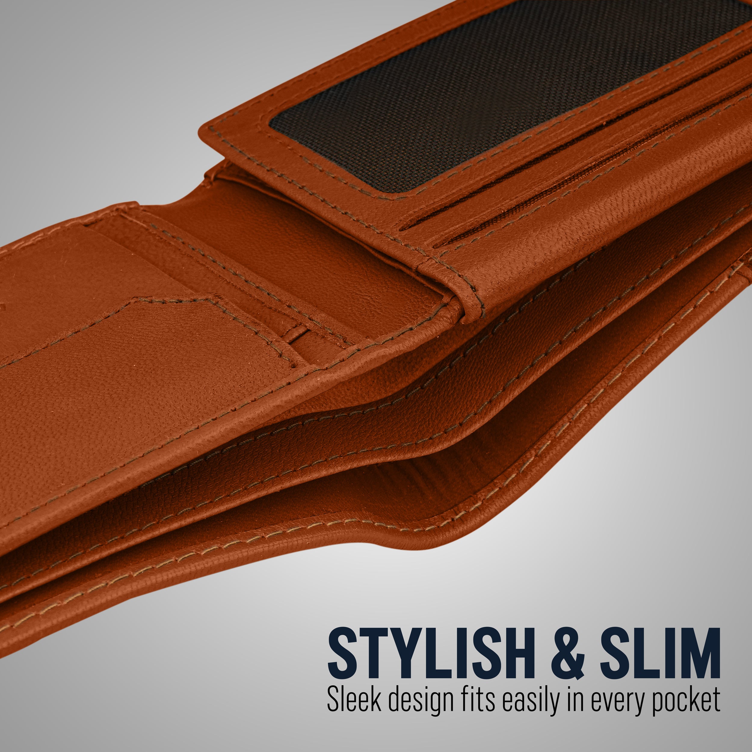 Spectrum Leather Wallet For Men - Tan