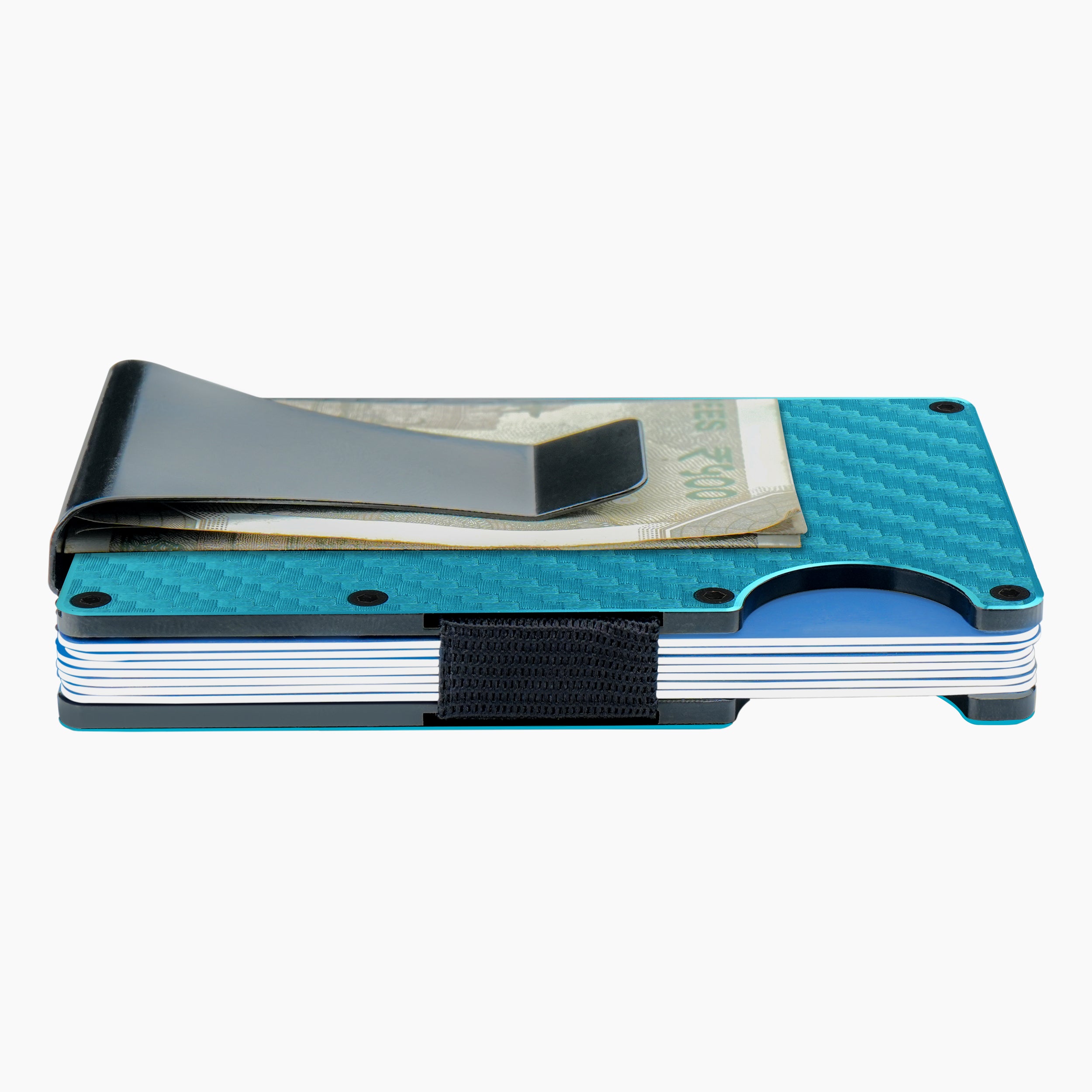 Clip & Carry Metal Card Holder - Blue