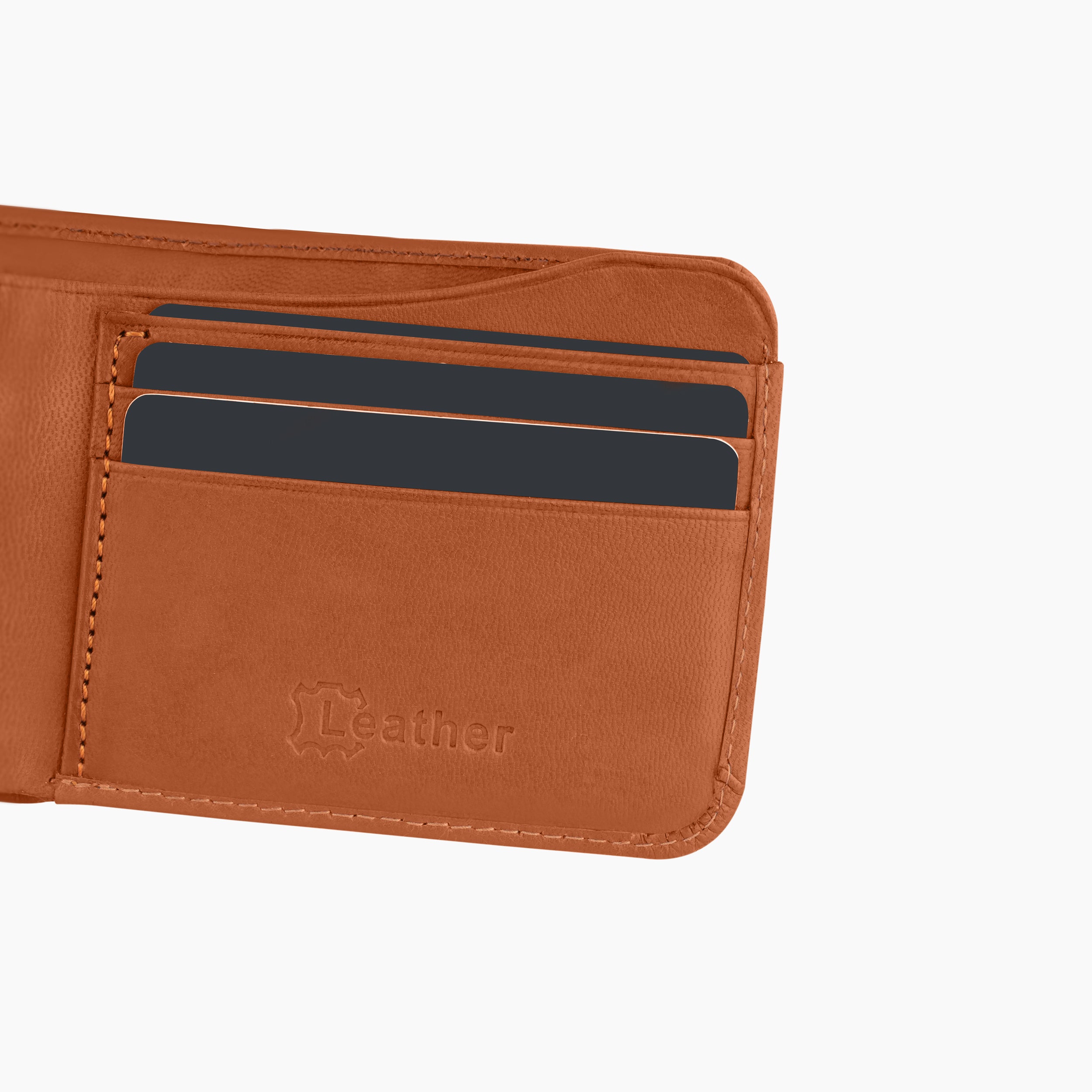 Pure Slim RFID Protected Leather Wallet For Men - Tan