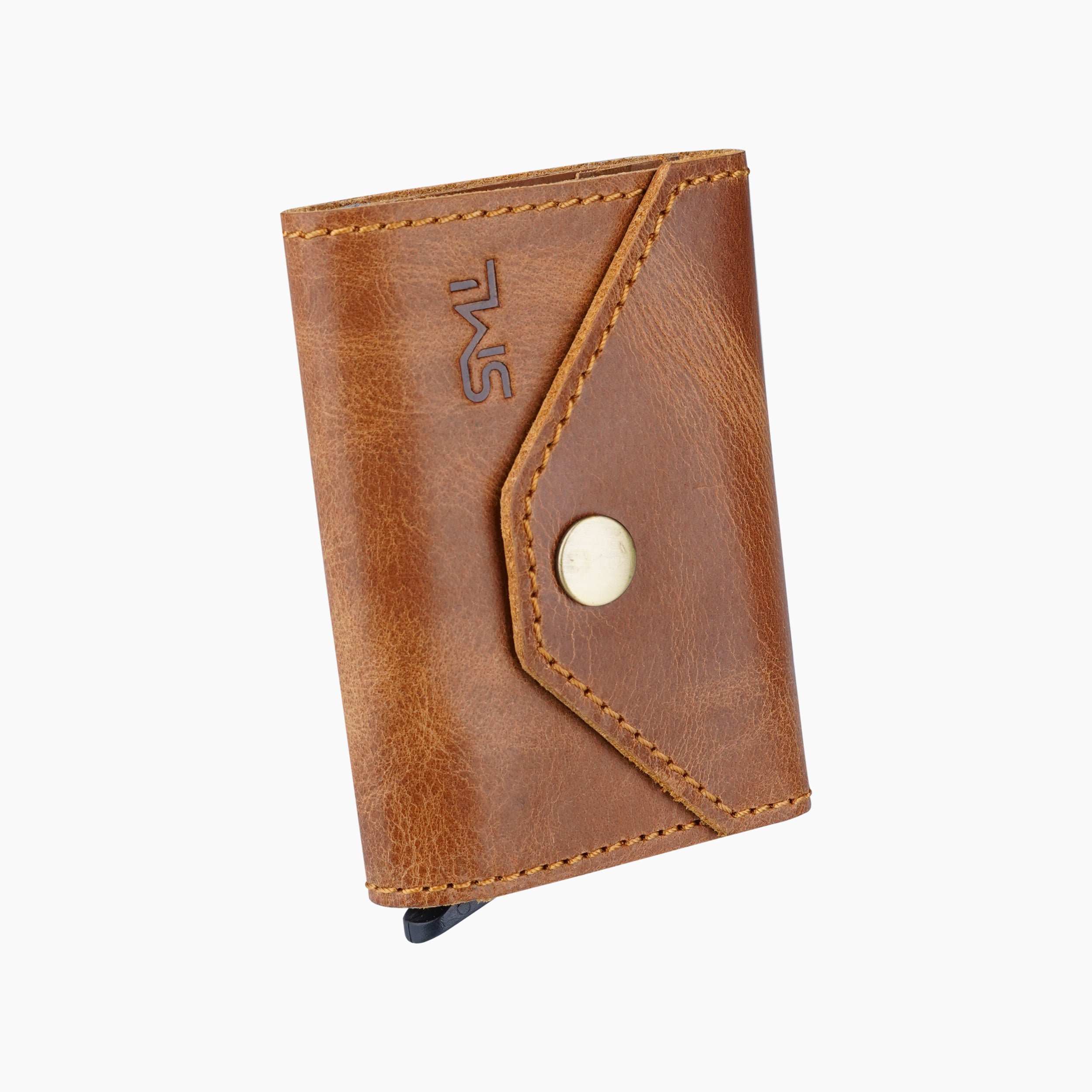 Trailblazer Genuine Leather RFID Protected Wallet Card Holder - Tan