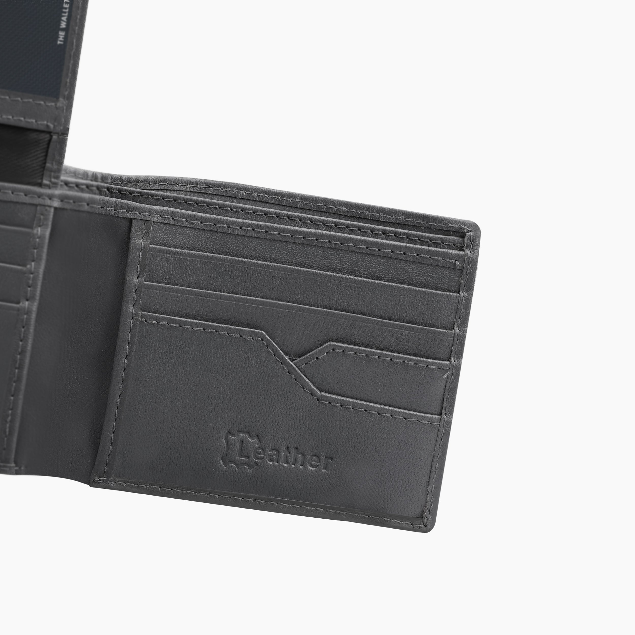 Eternal Solid Leather Wallet For Men - Grey