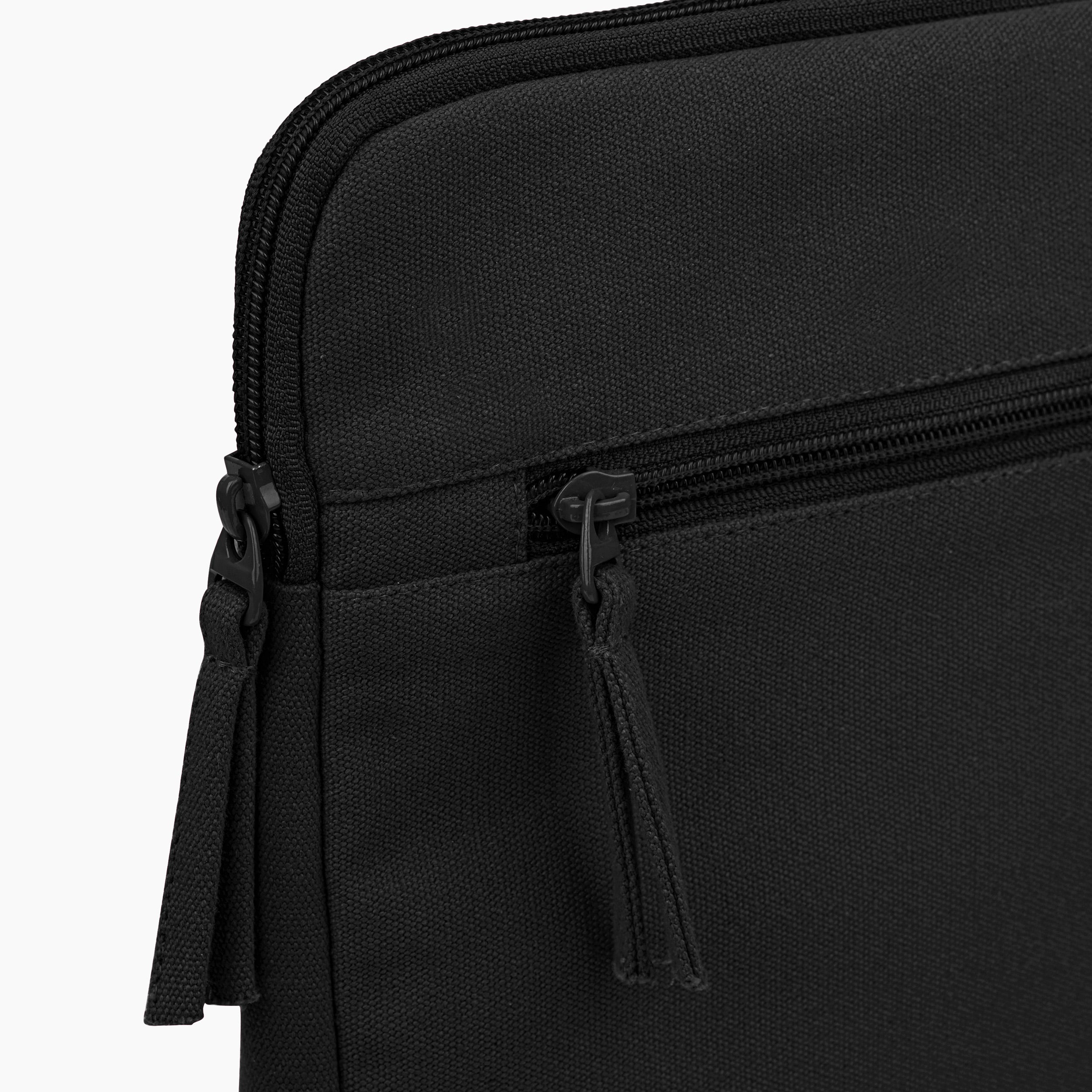 Sleek Guard Canvas Laptop Sleeve - Black