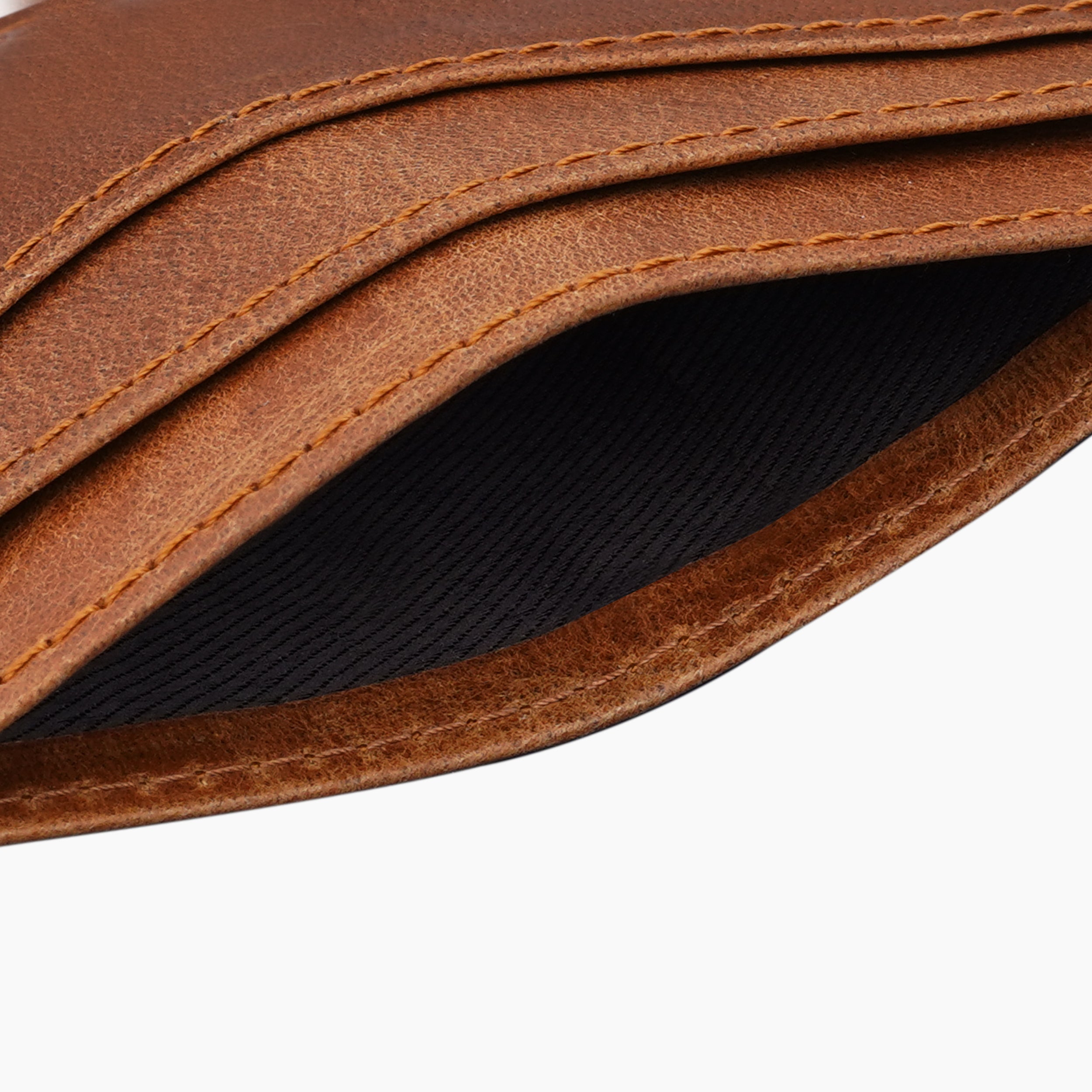 Minimalistic Genuine Leather Card Holder - Tan