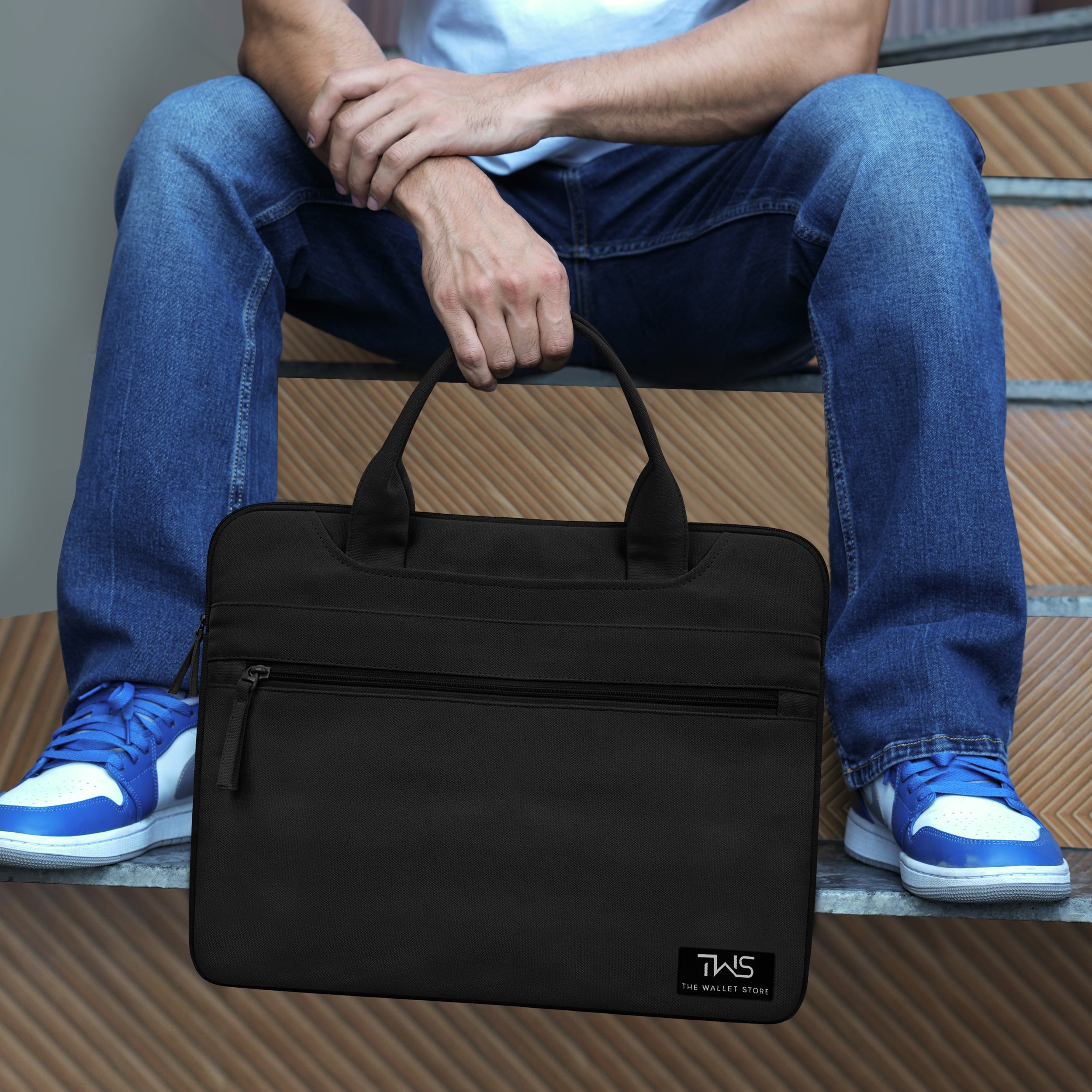 EcoCarry Canvas Laptop Bag - Black