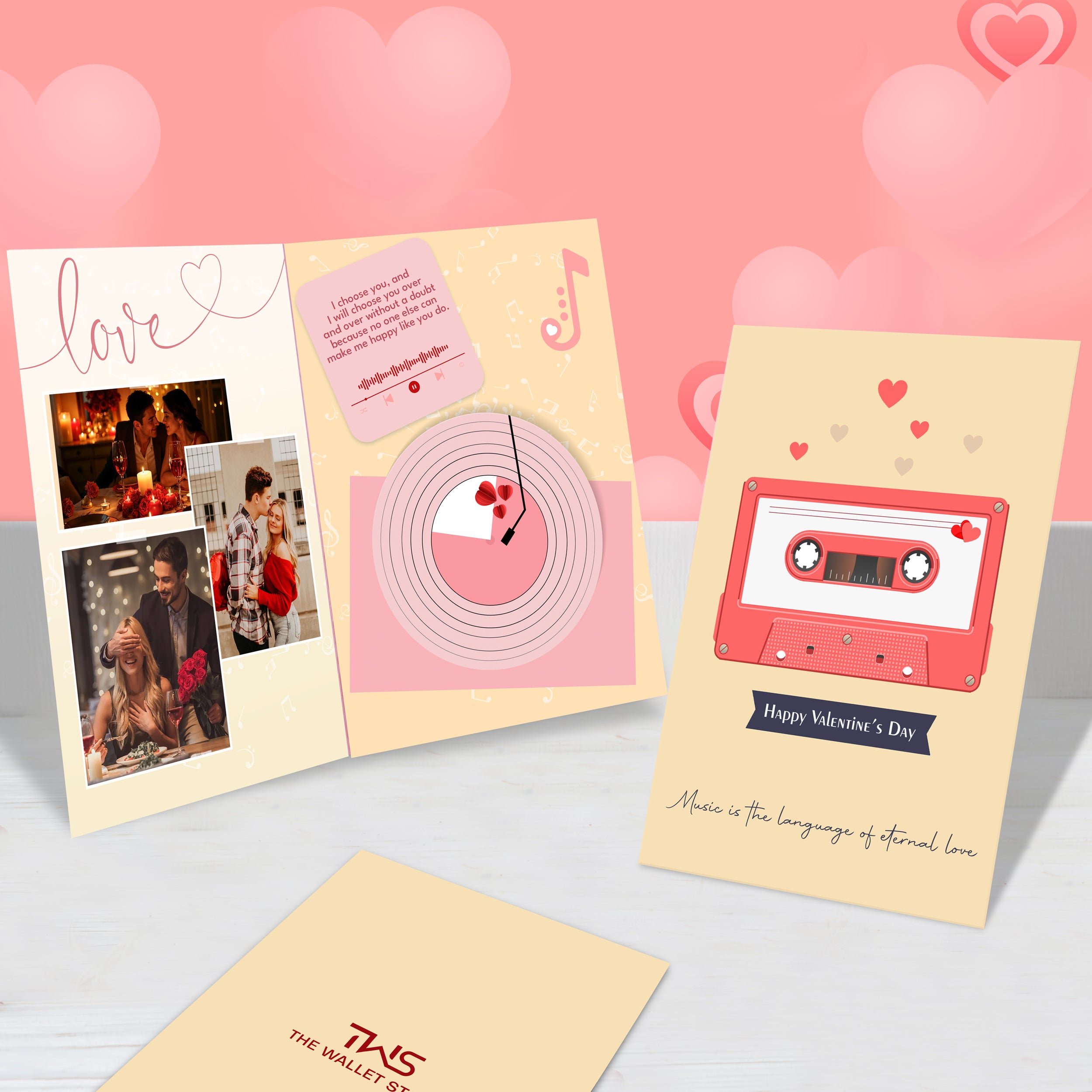 Personalized Valentines Day Audio Greeting Card - Theme 3