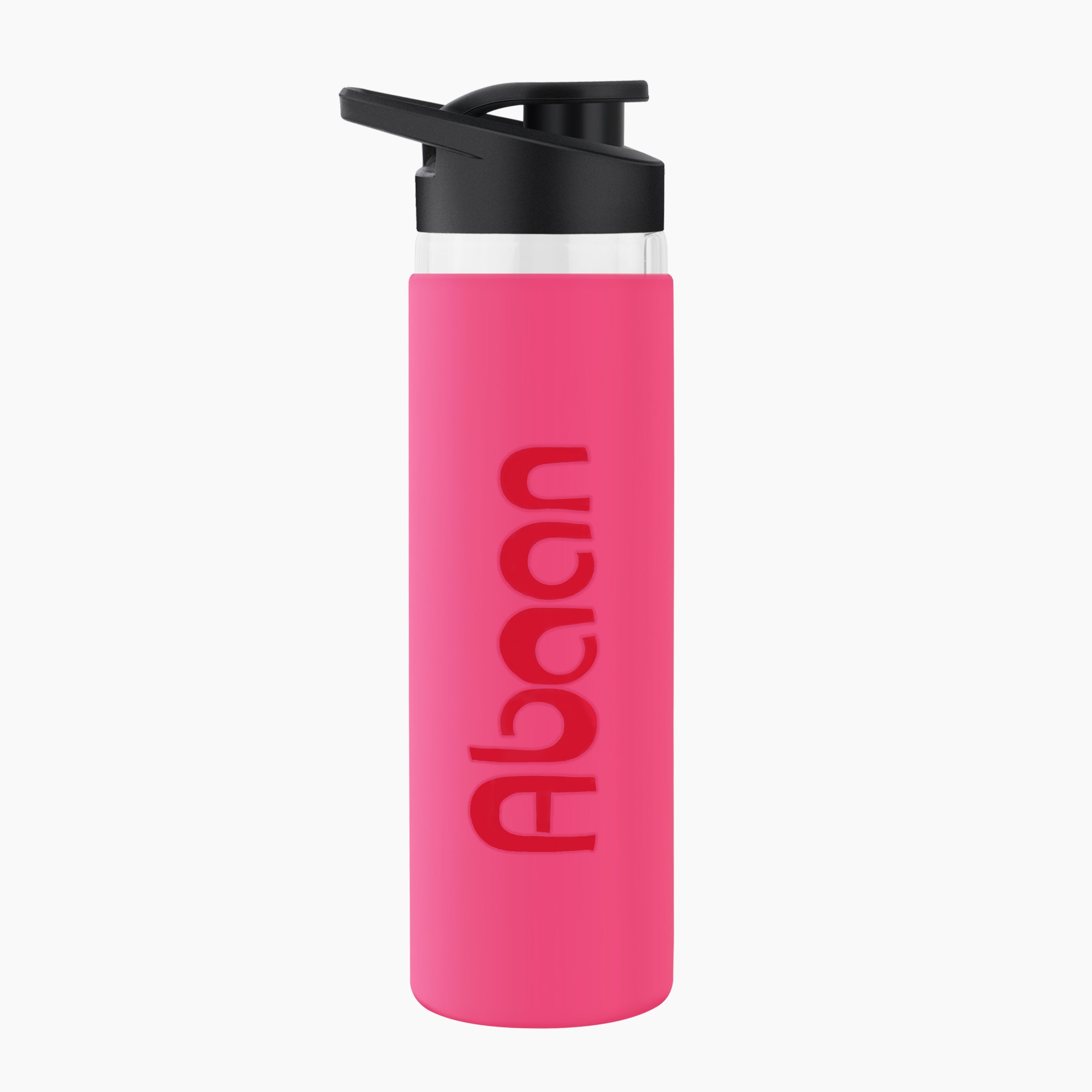 Personalized Pure Wrap Borosilicate Sipper Bottle - Pink