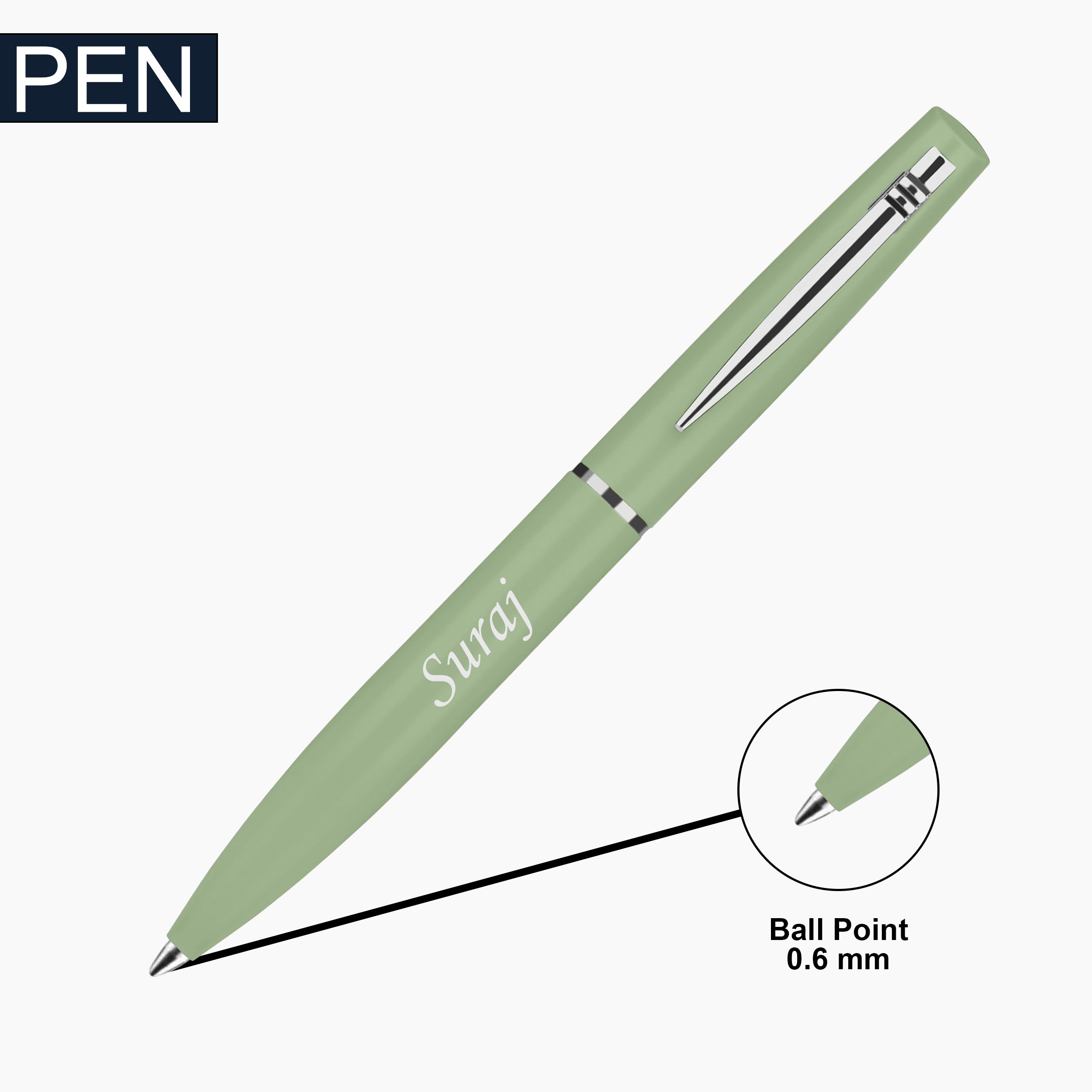 Personalized Shade Sync Diary & Pen Gift Set - Green