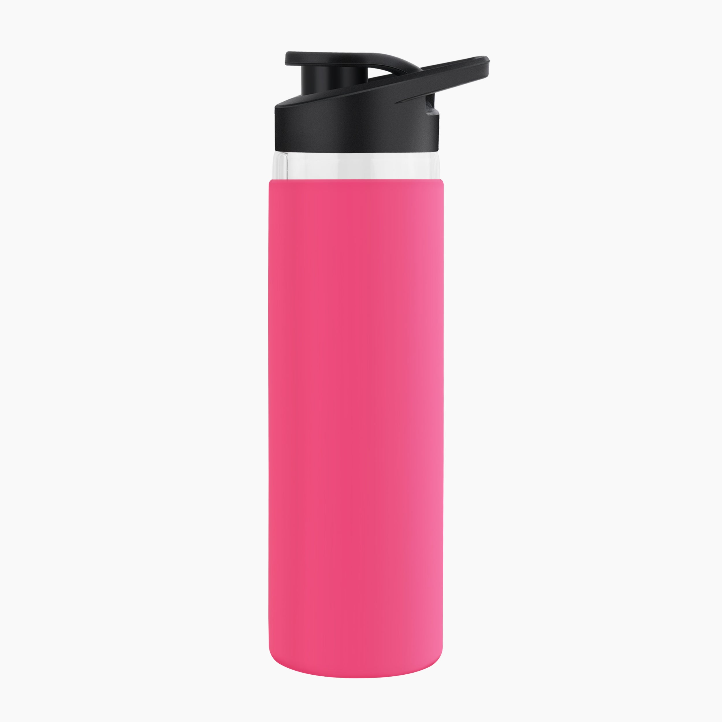 Personalized Pure Wrap Borosilicate Sipper Bottle - Pink