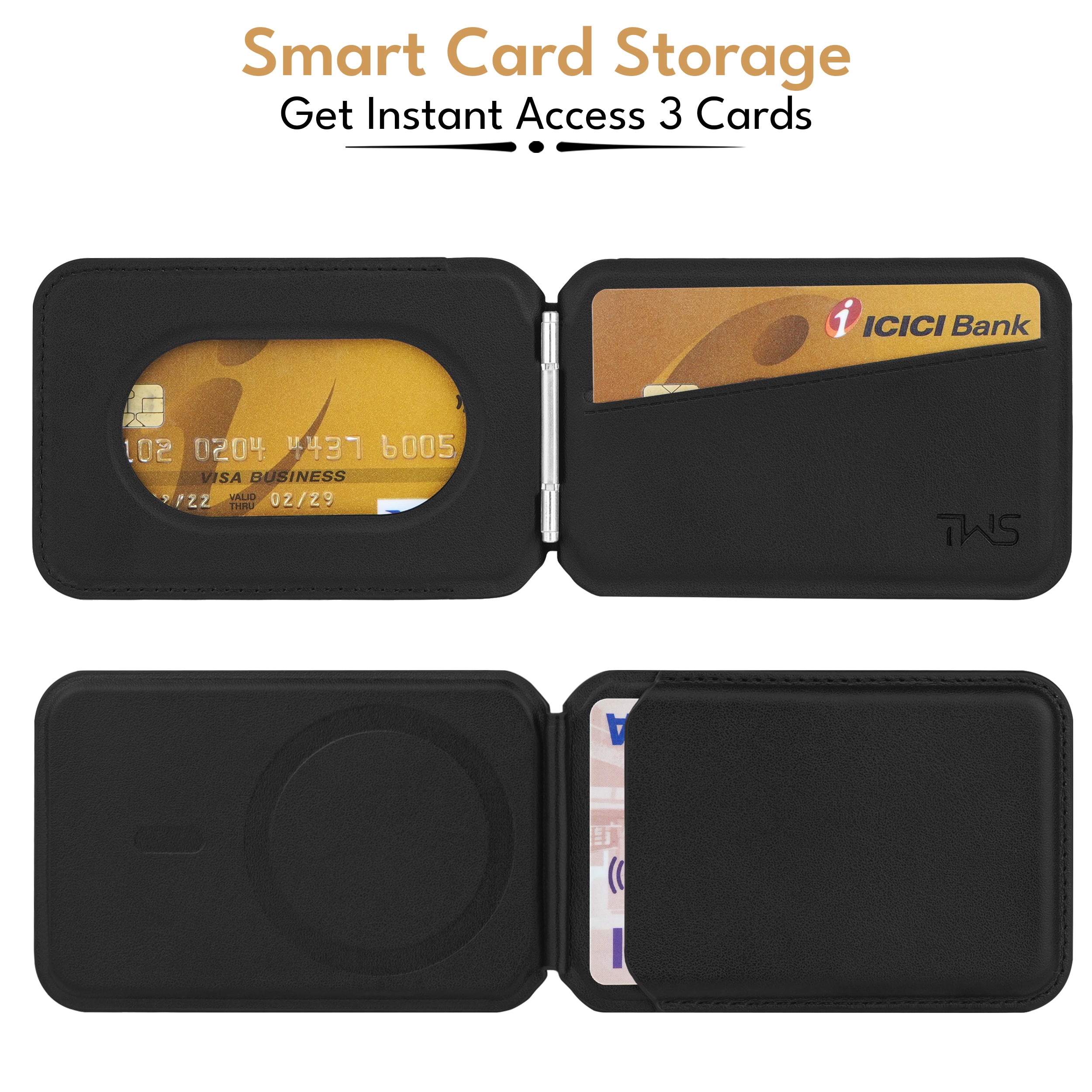 MagShield Secure Leather Cardholder