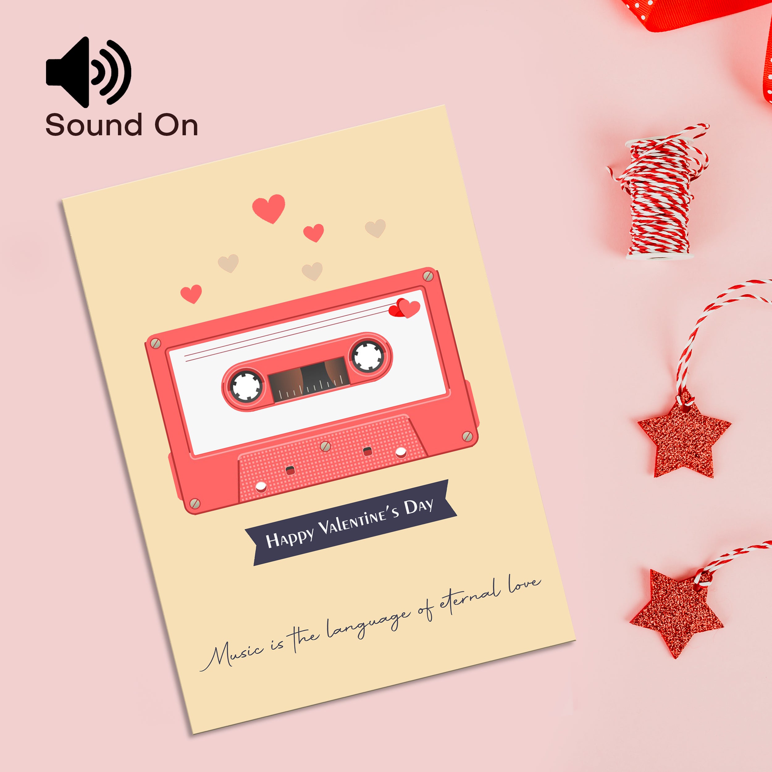 Personalized Valentines Day Audio Greeting Card - Theme 3