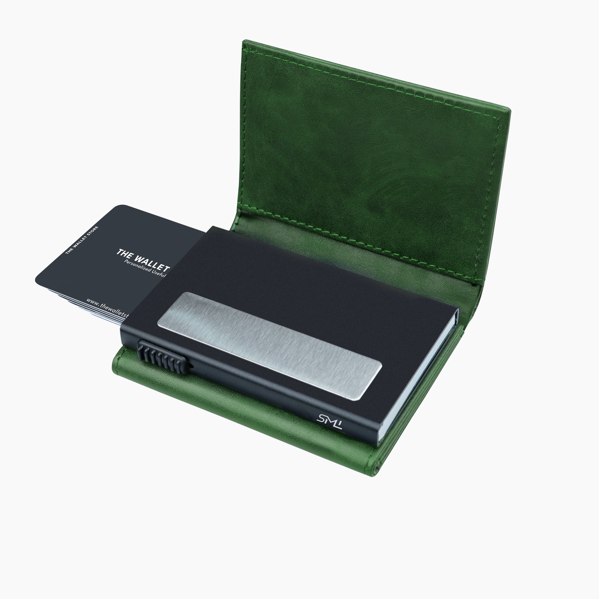 Defender RFID Protected Wallet Cardholder - Green