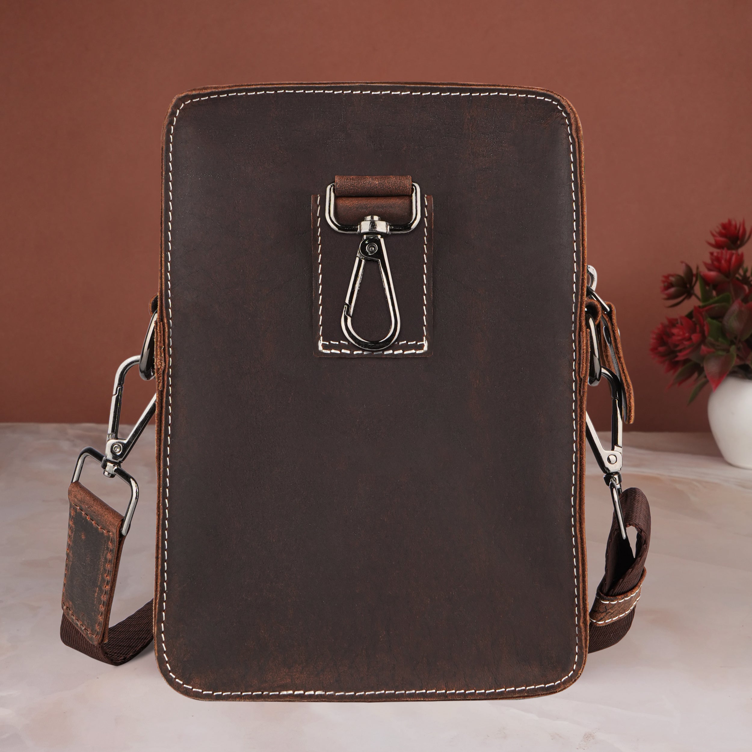 Cross Trail Genuine Leather Crossbody Unisex Sling Bag