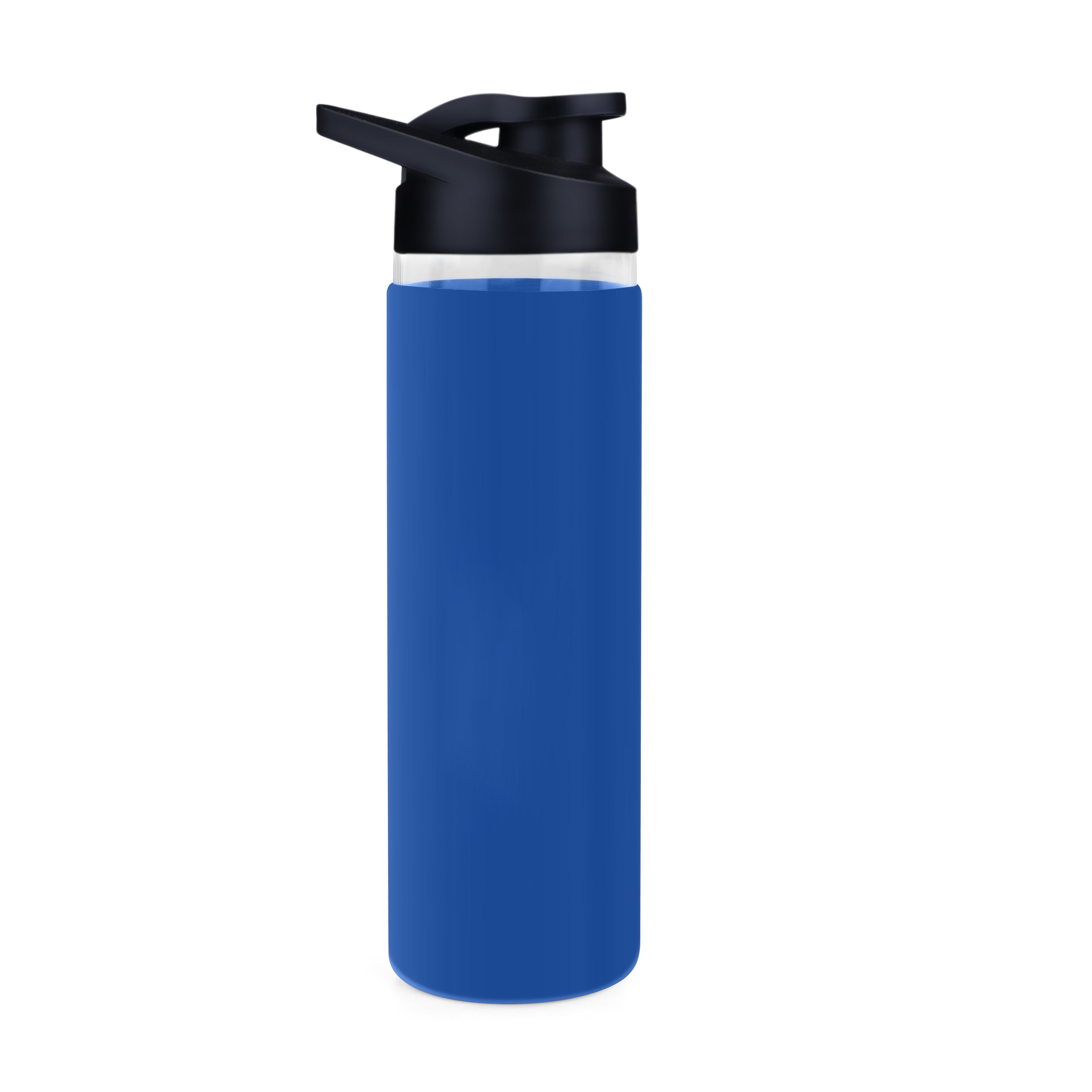 Personalized Pure Wrap Borosilicate Sipper Bottle - Blue