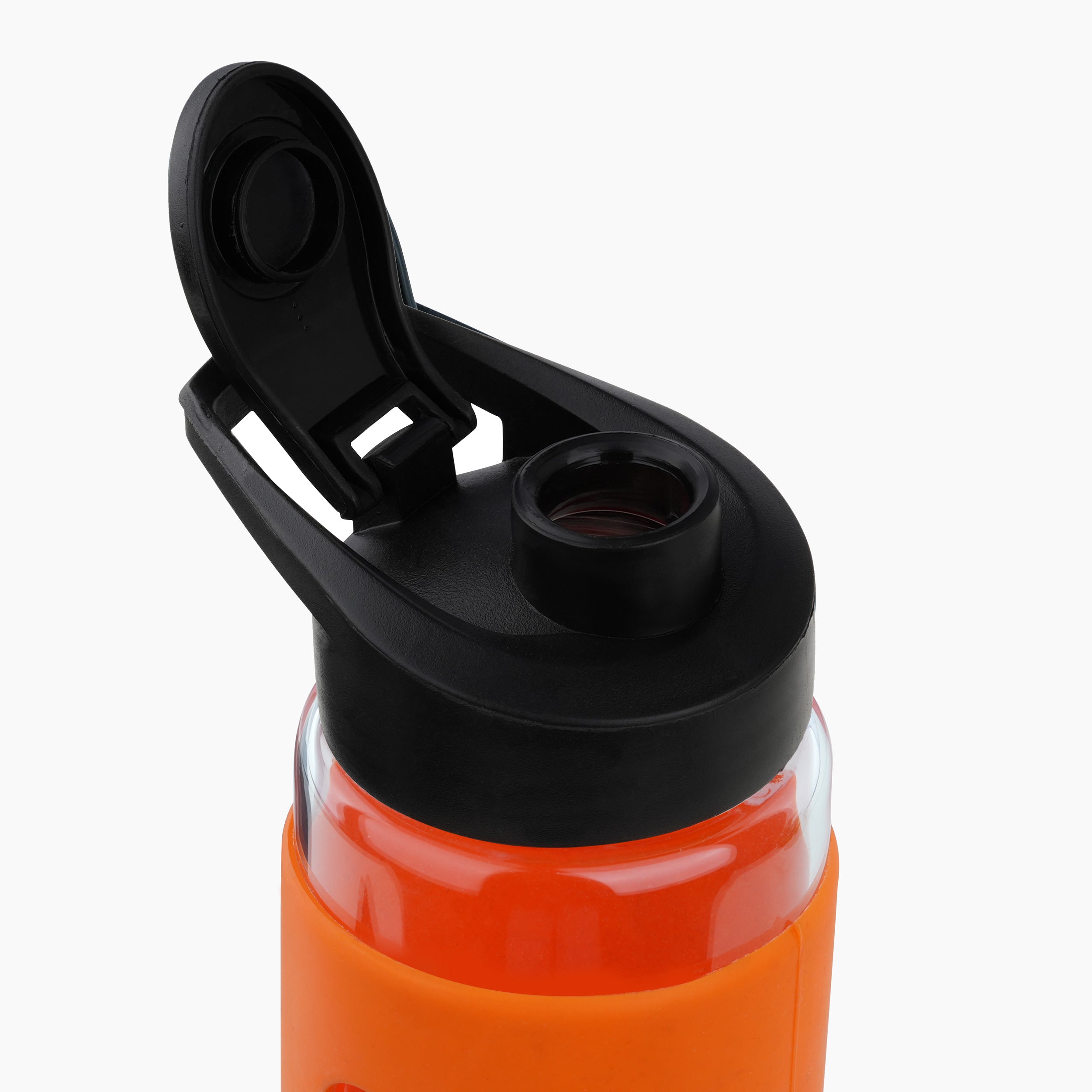 Personalized Pure Wrap Borosilicate Sipper Bottle - Orange