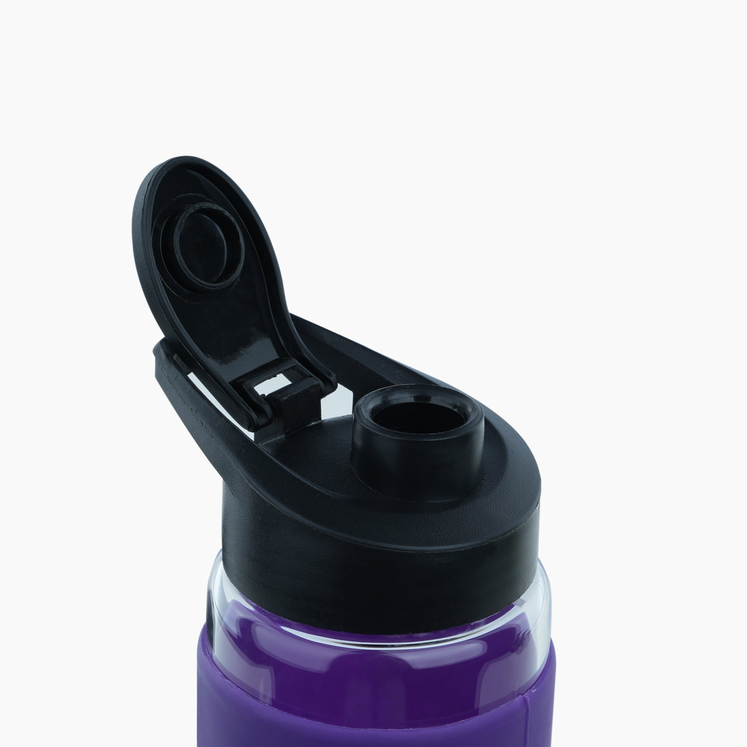 Personalized Pure Wrap Borosilicate Sipper Bottle - Purple