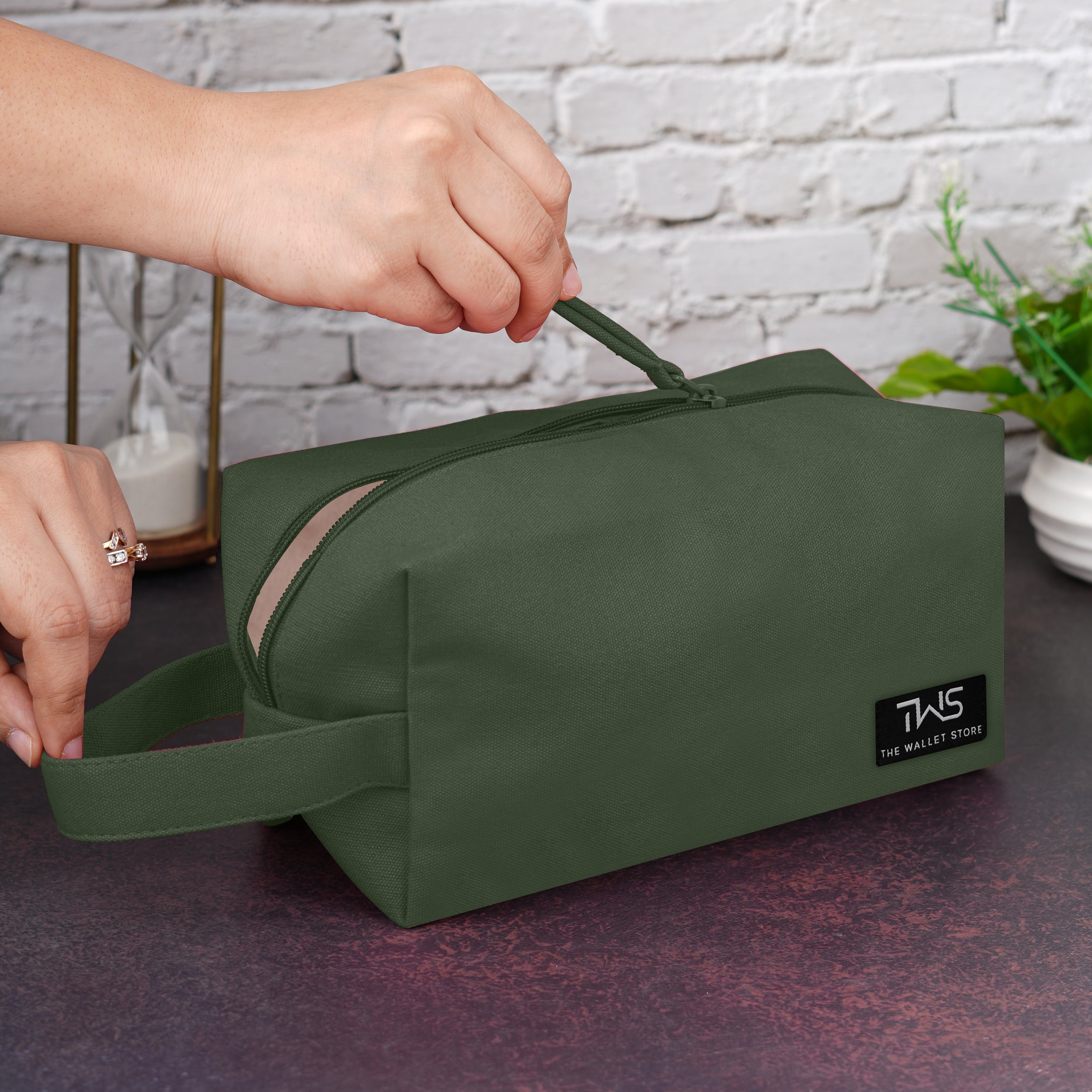 EcoZen Canvas Pouch - Olive