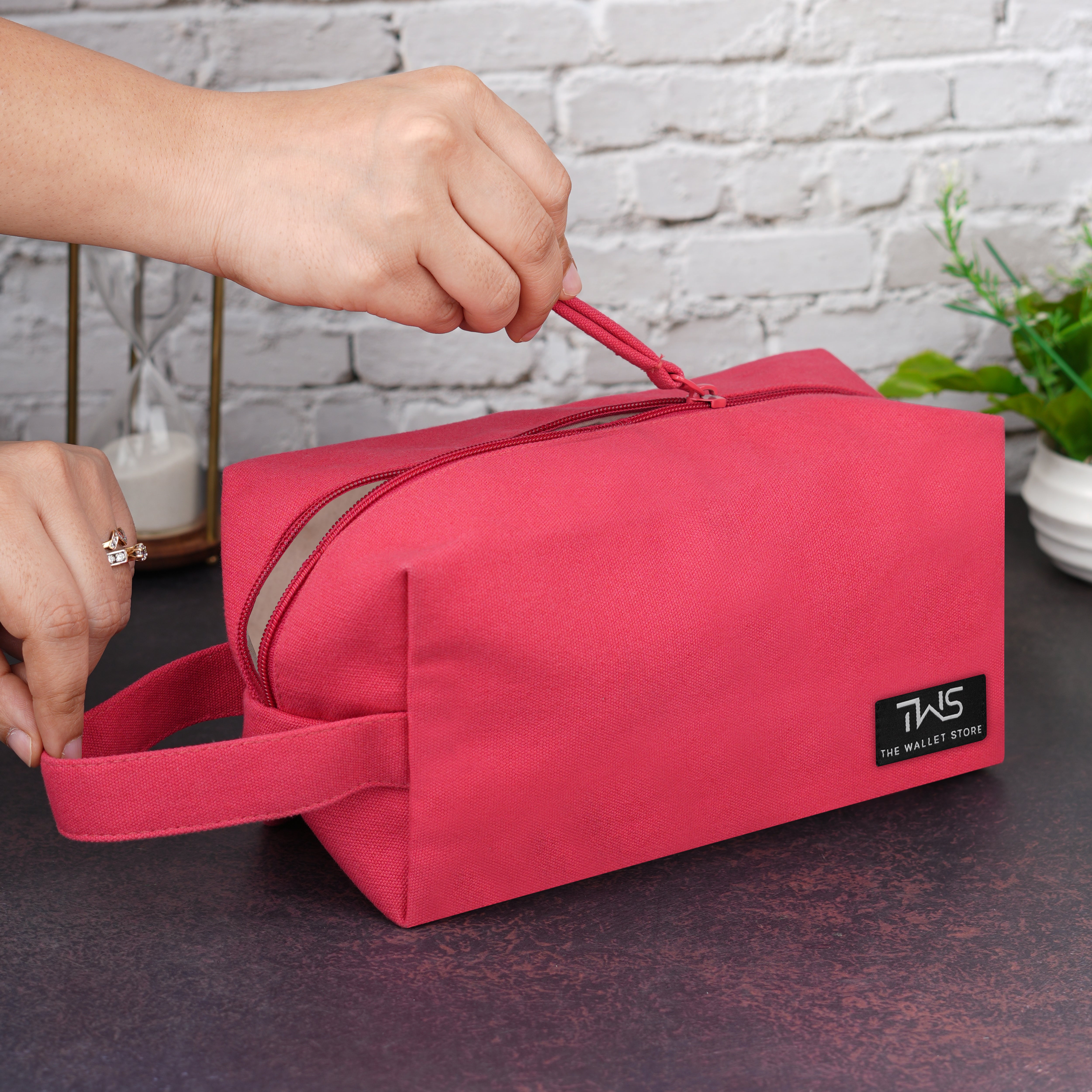 EcoZen Canvas Pouch - Red