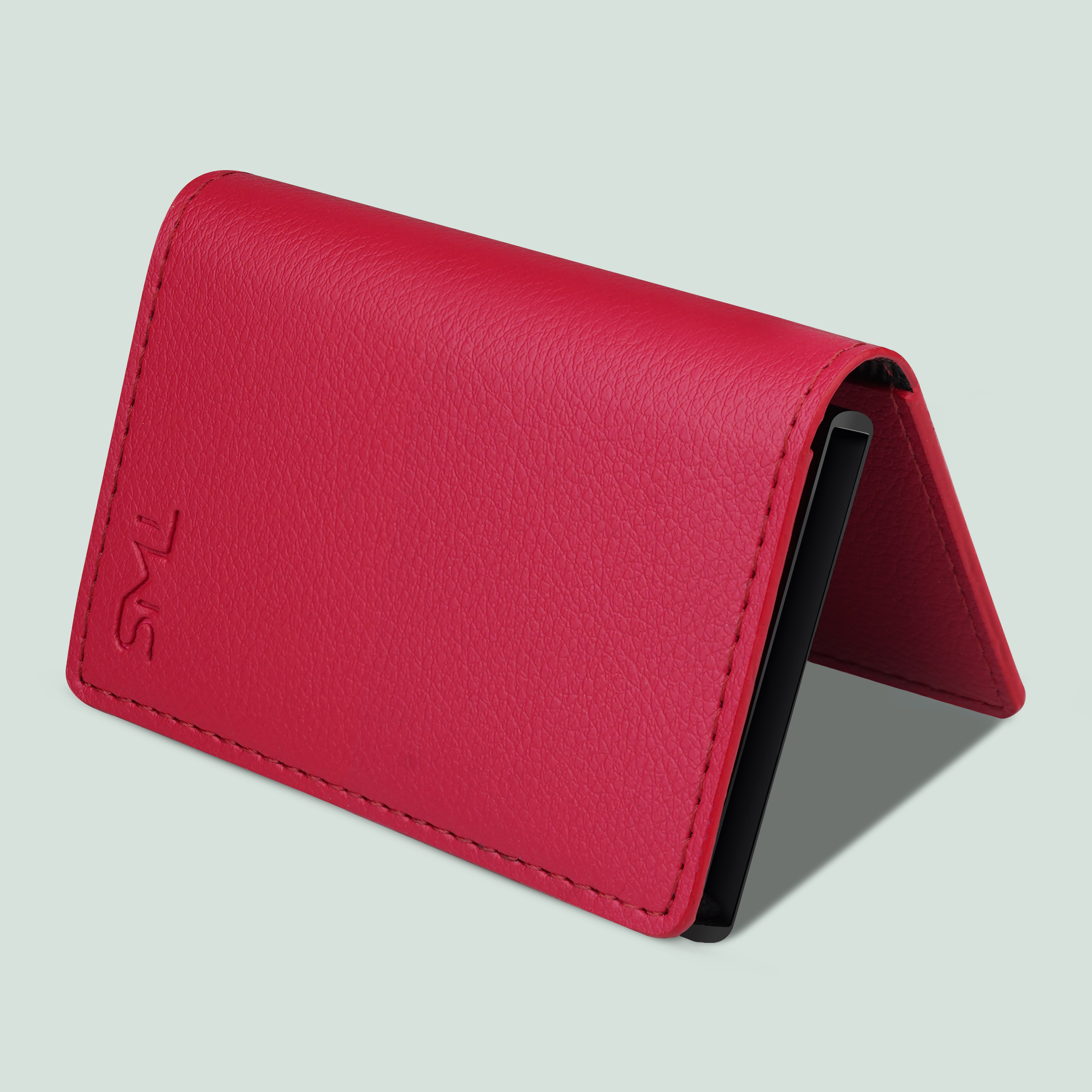 Vivid Vault RFID Protected Metal Cardholder - Red